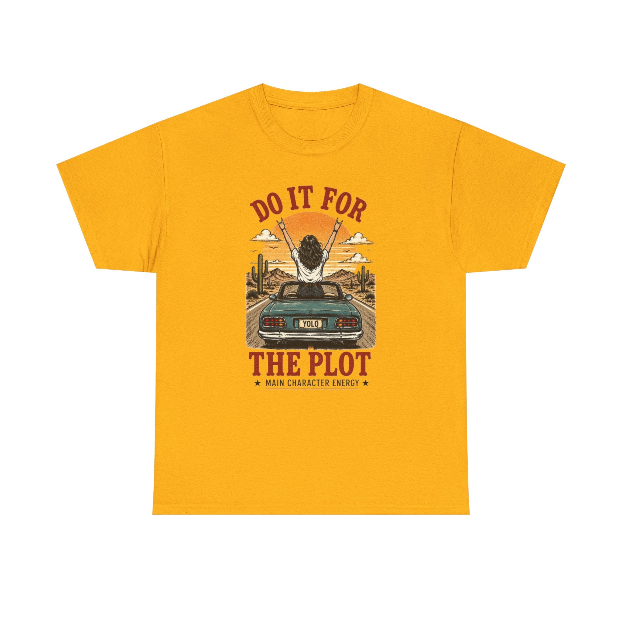 Do It For The Plot Tee | Retro Main Character Energy Graphic T-Shirt