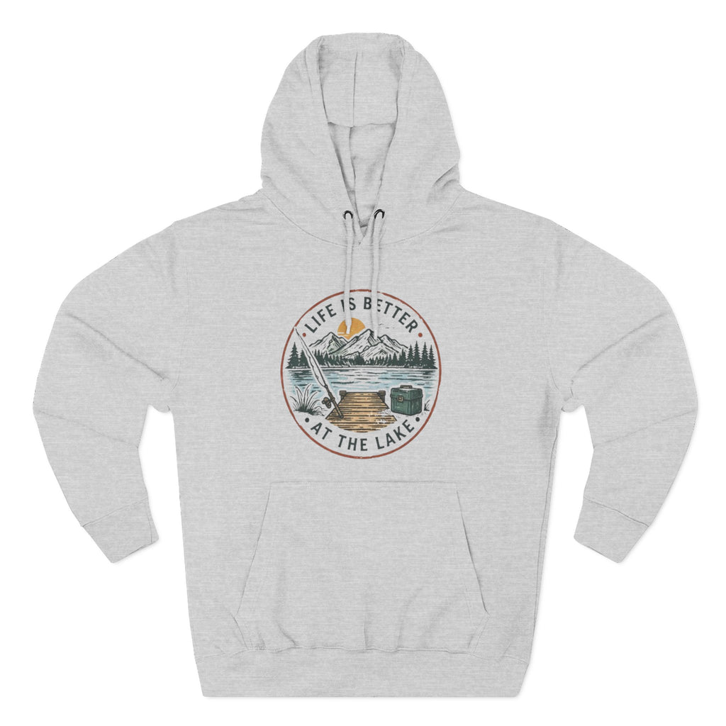 Lake Life Hoodie | "Life Is Better At The Lake" Nature Graphic Pullover