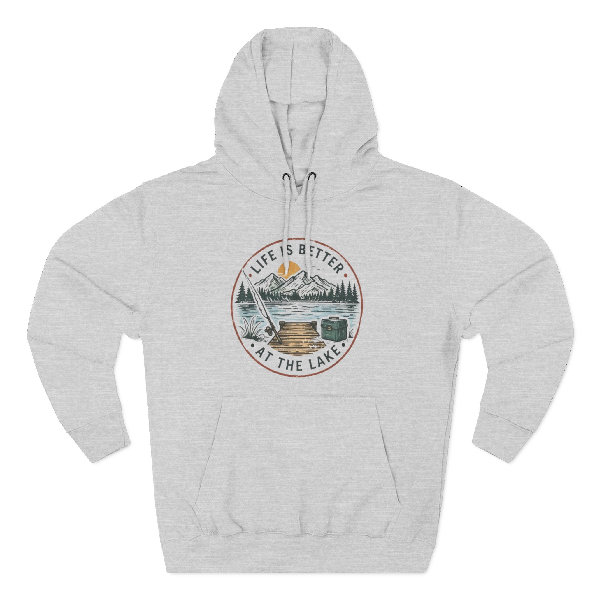 Lake Life Hoodie | "Life Is Better At The Lake" Nature Graphic Pullover