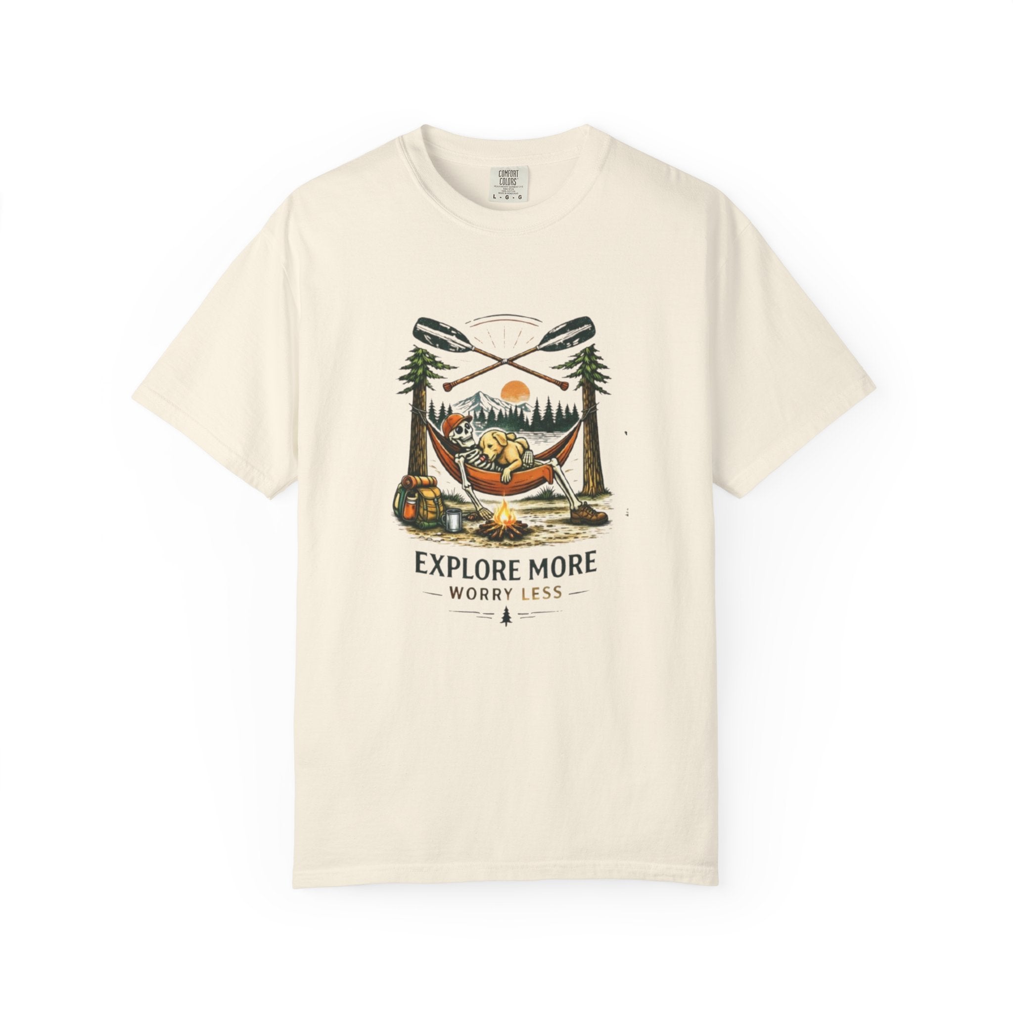 Explore More Worry Less Campfire T-Shirt