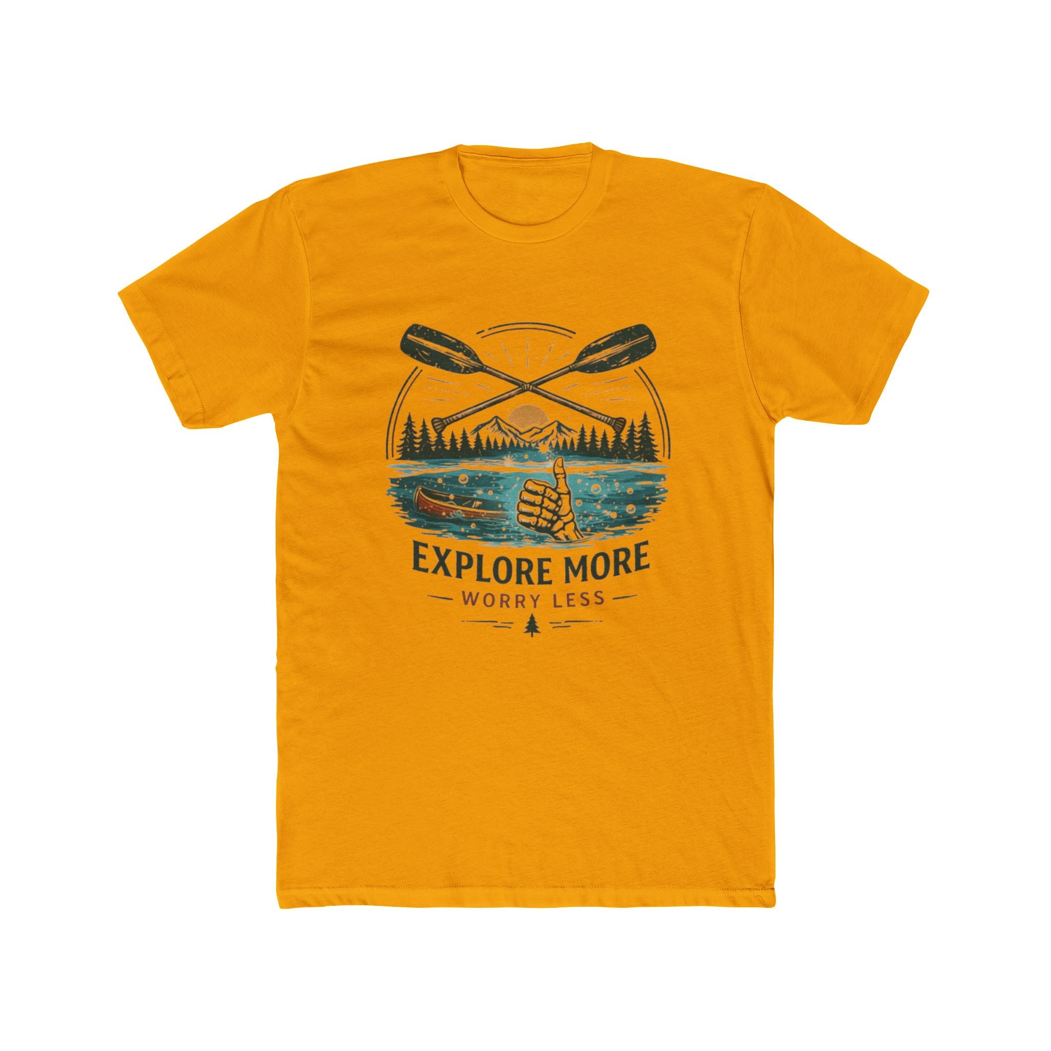 Explore More Worry Less T-Shirt | Outdoor Adventure Graphic Tee