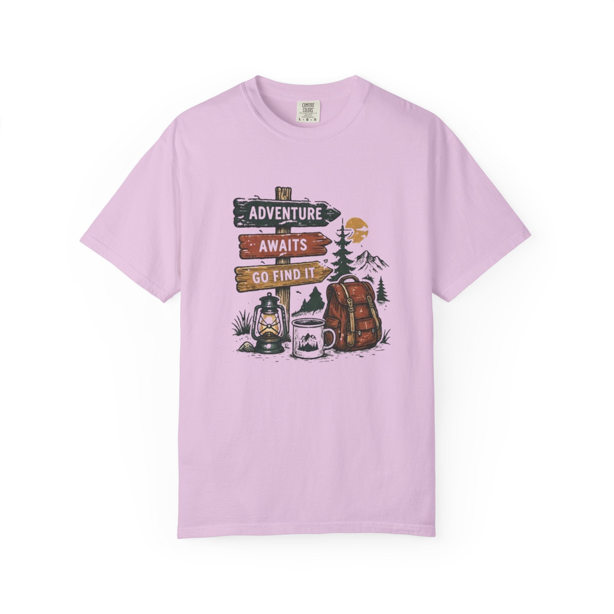 Adventure Awaits Camping T-Shirt | Go Find It Graphic Tee