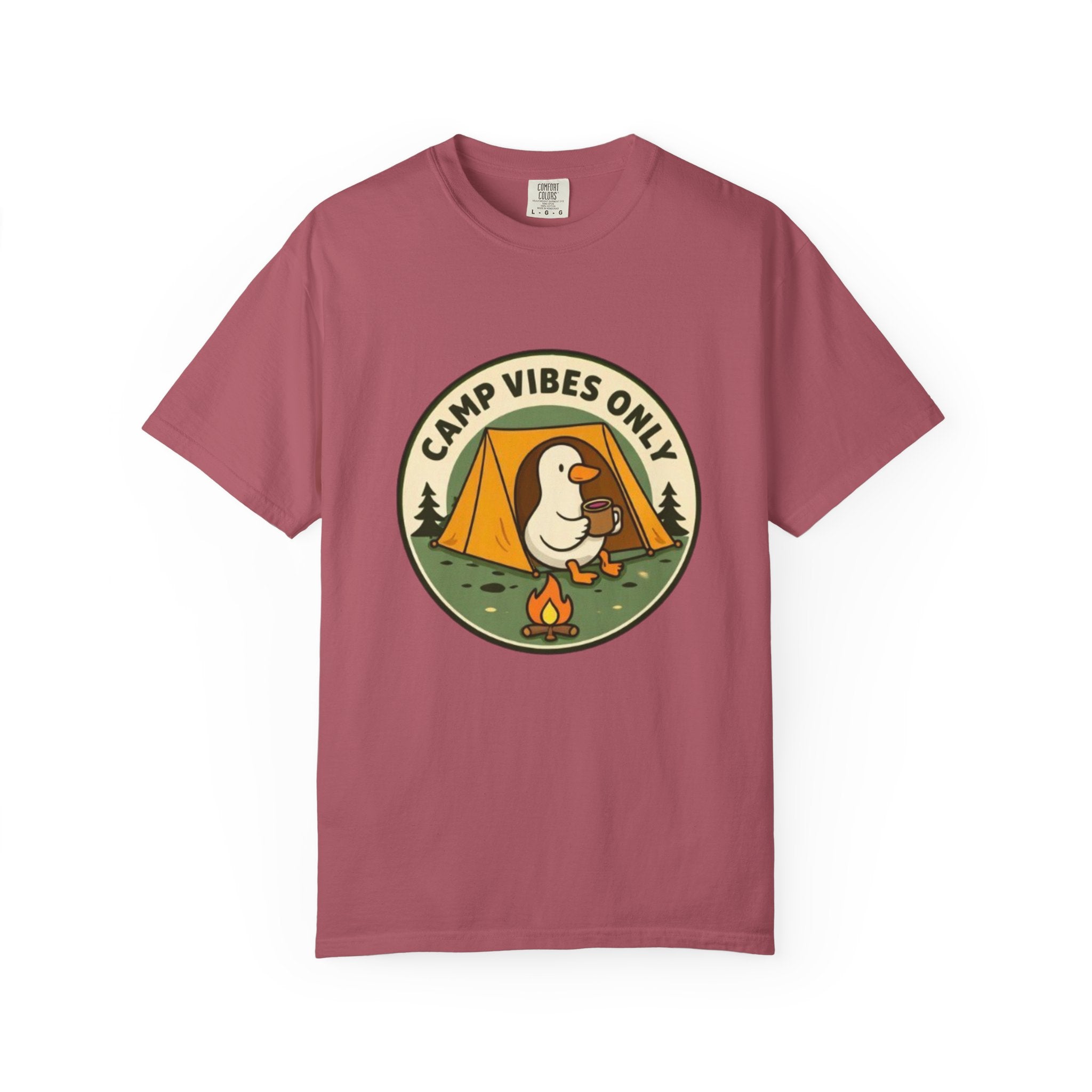 Camp Vibes Only T-Shirt | Cute Duck Camping Graphic Tee