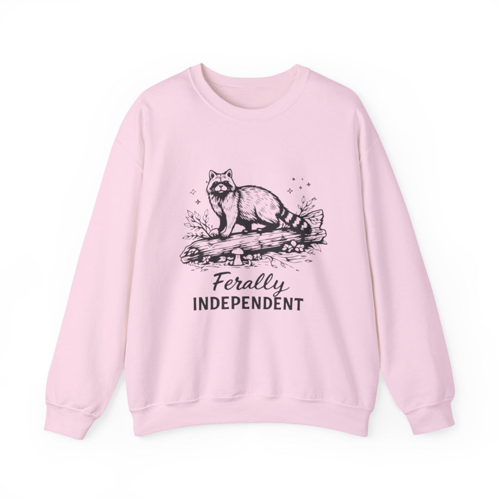 Raccoon Ferally Independent Crewneck Sweatshirt