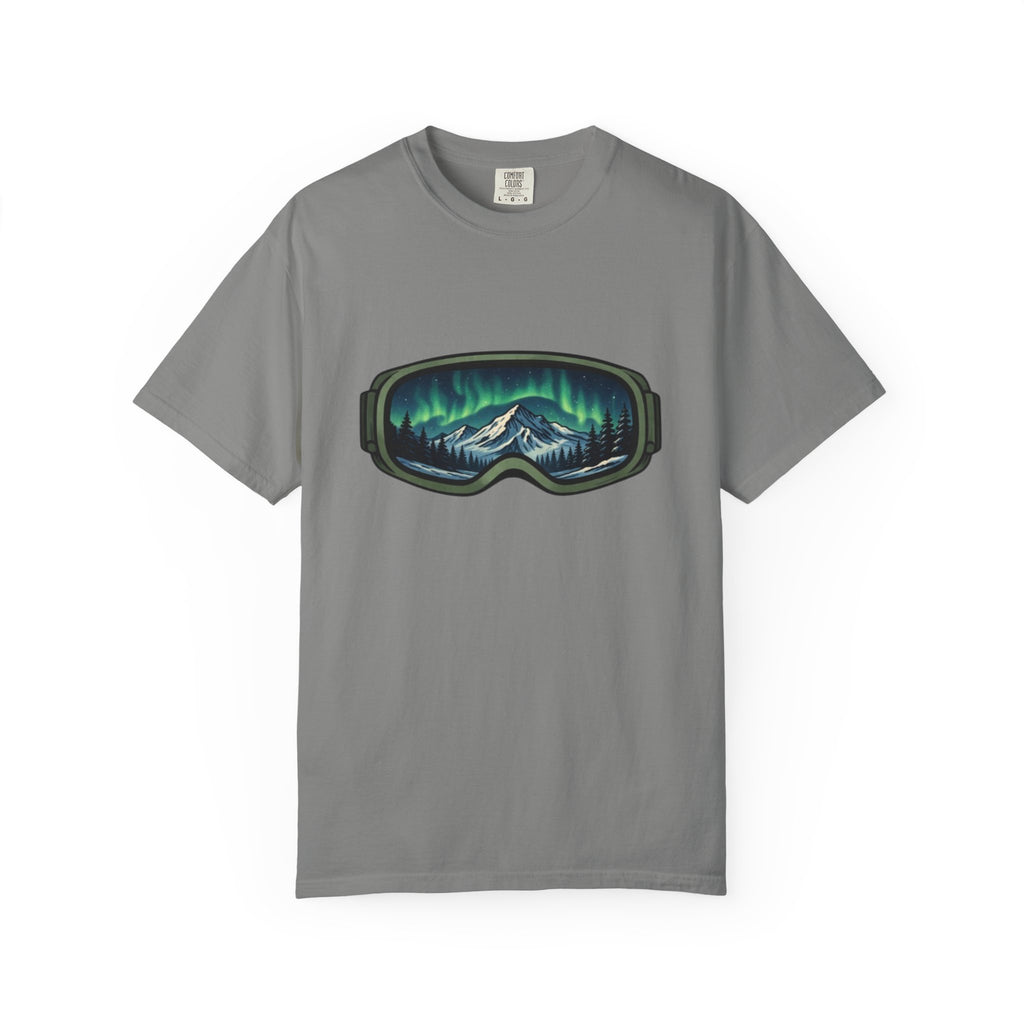 Ski Goggle Northern Lights Mountain T-Shirt