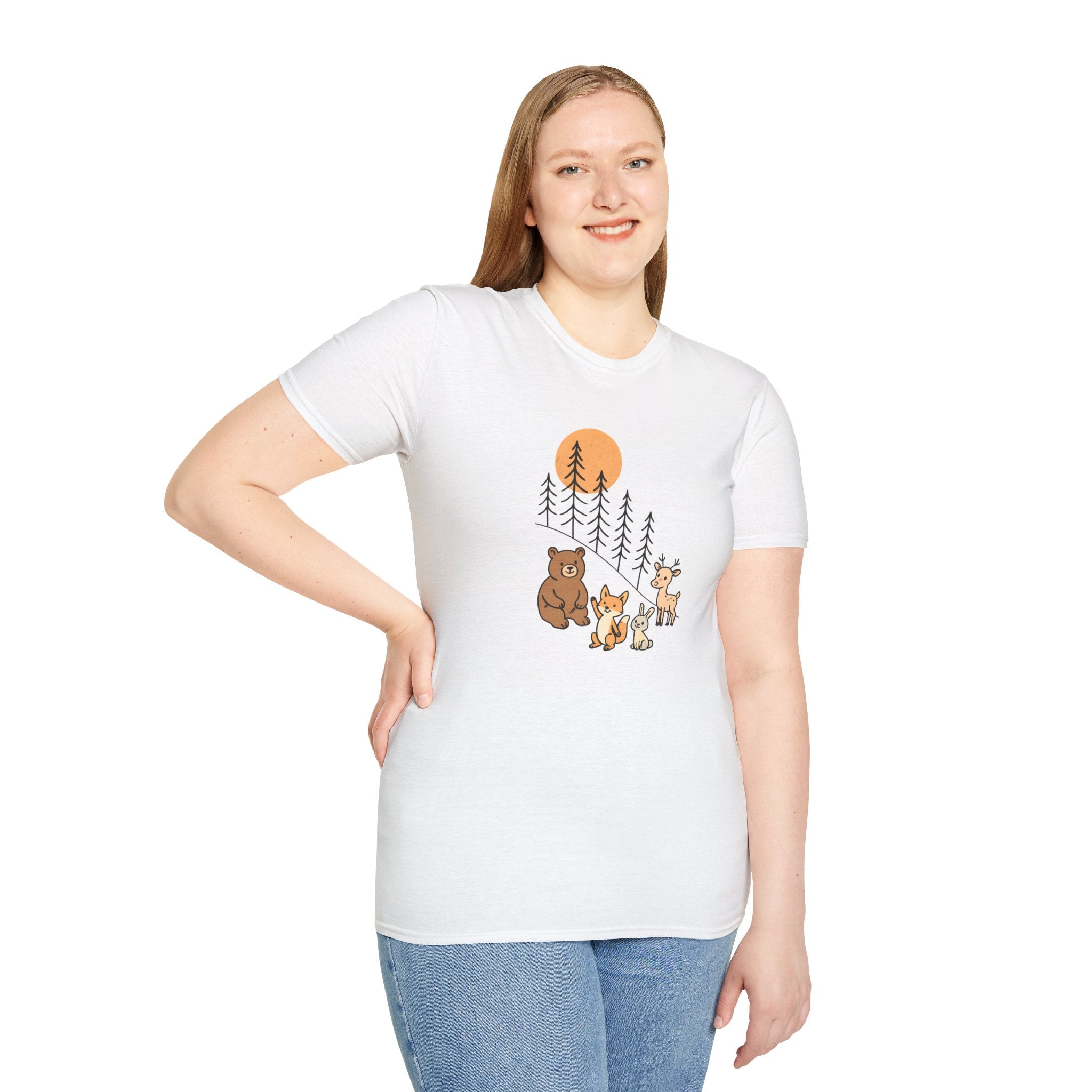 Forest Animal Friends T-Shirt | Cute Woodland Animals Graphic Tee