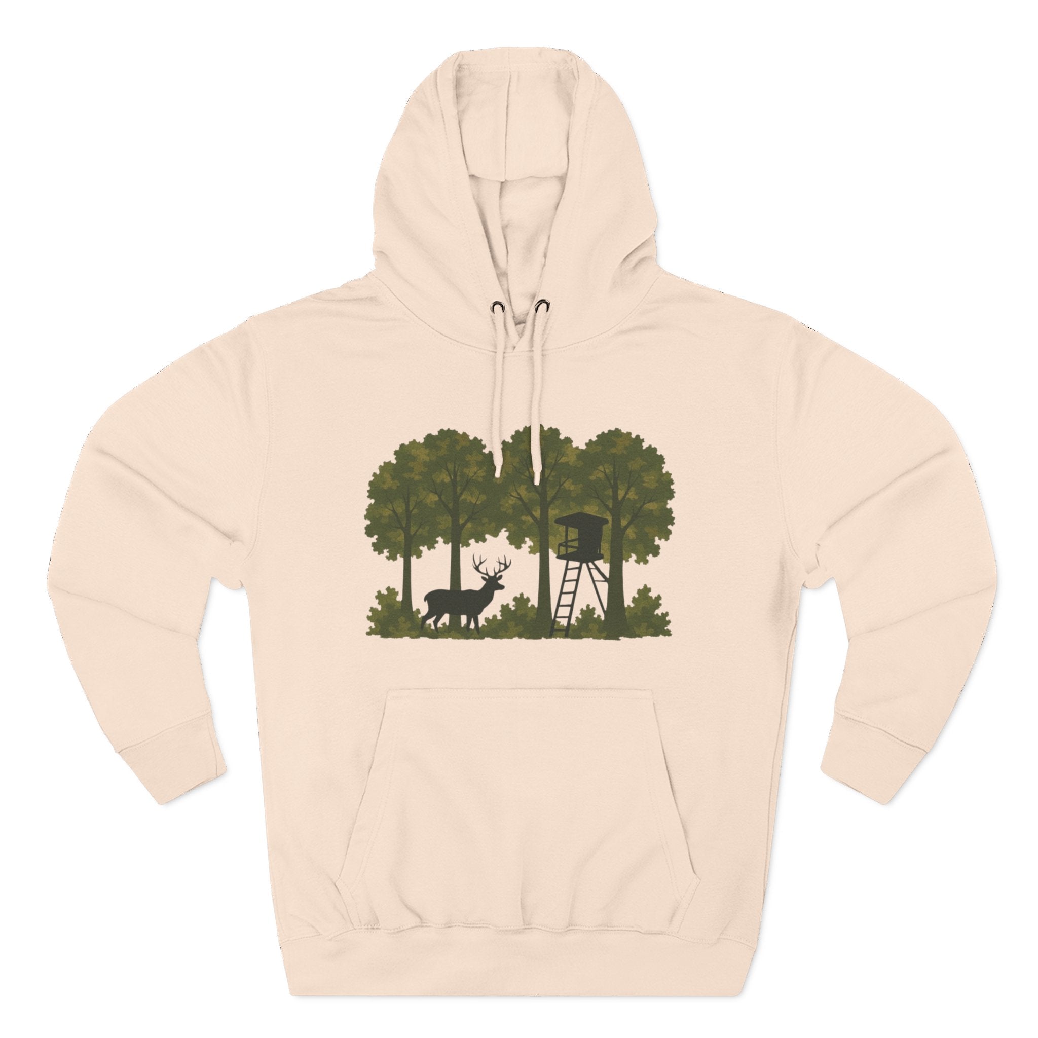 Deer Stand Forest Hoodie | Hunting Lodge Woodland Sweatshirt