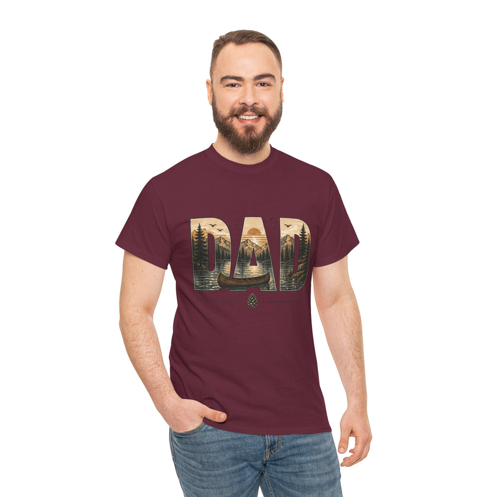 Canoeing Landscape Tee | Gift for Outdoorsman |Gift for Dad