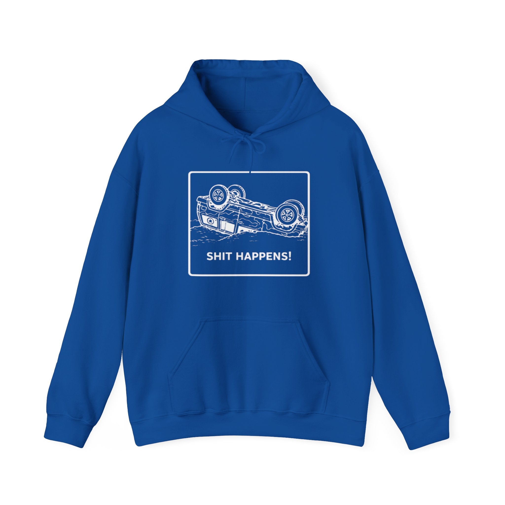 Shit Happens Crashed Car Hoodie