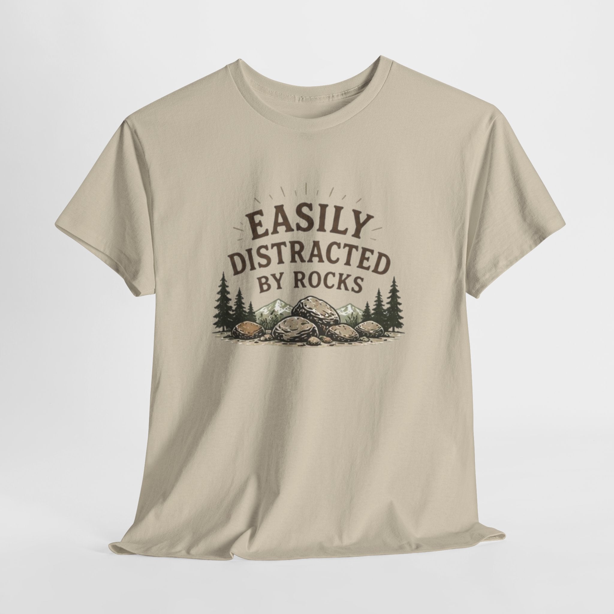 Easily Distracted by Rocks T-Shirt | Funny Geology Lover Tee