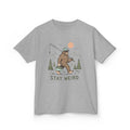 Kids Tee | Stay Weird Bigfoot Fishing
