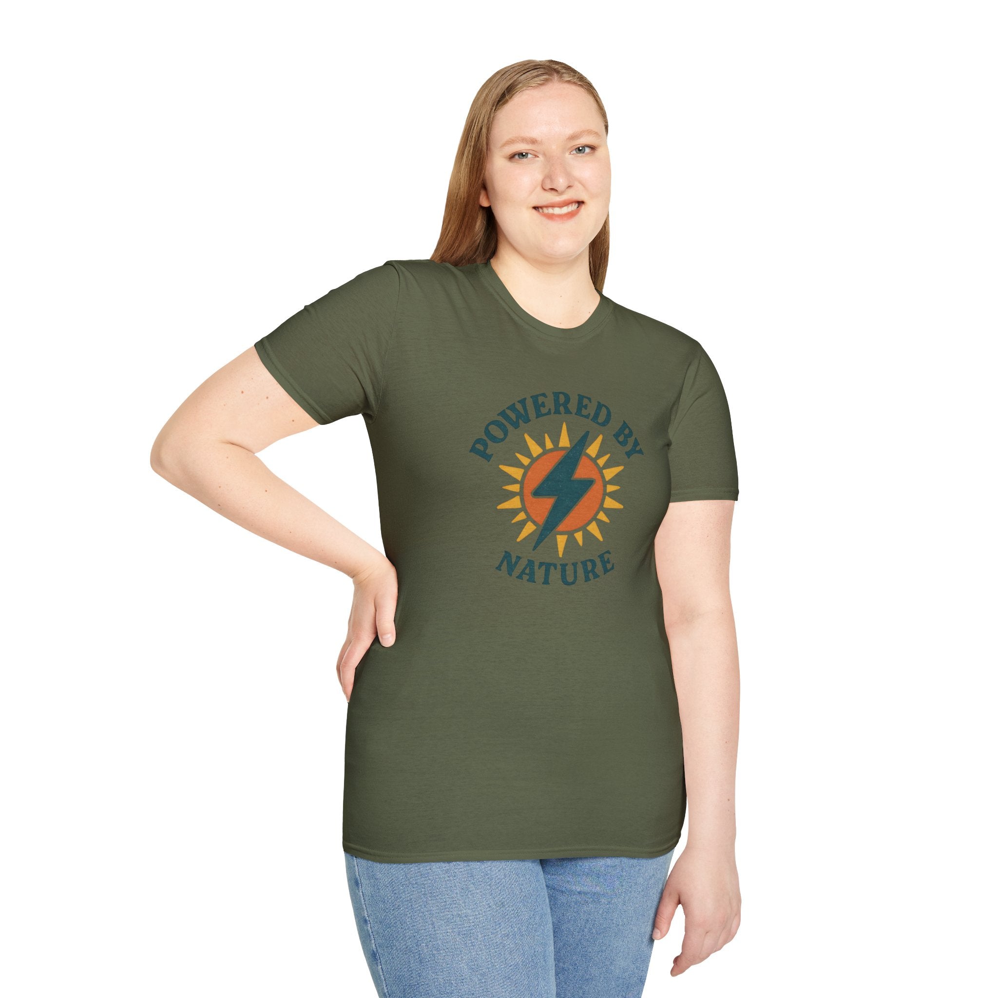 Powered by Nature T-Shirt | Eco-Inspired Graphic Tee