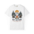 Get Outside Campfire T-Shirt | Outdoor Adventure Graphic Tee