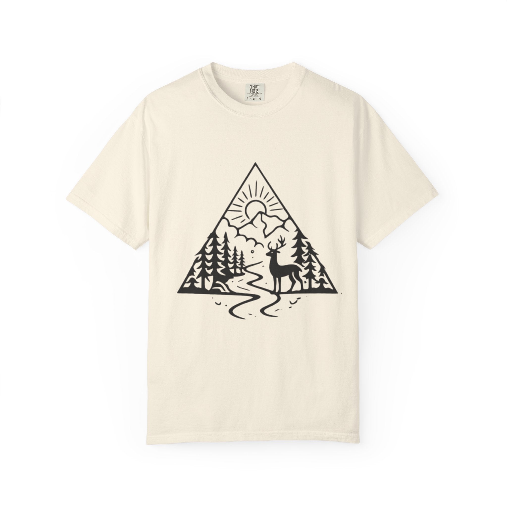 Nature Triangle T-Shirt | Deer Mountain Scenic Tee