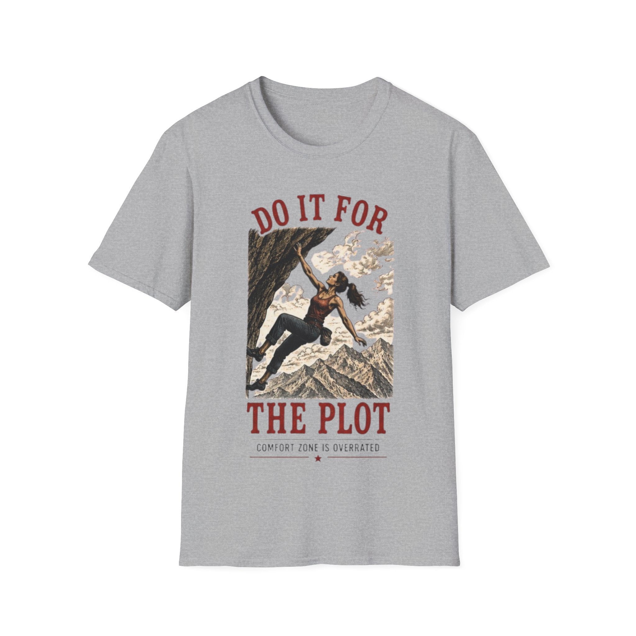 Do It For The Plot Graphic T-Shirt | Adventure Climber Vintage Design