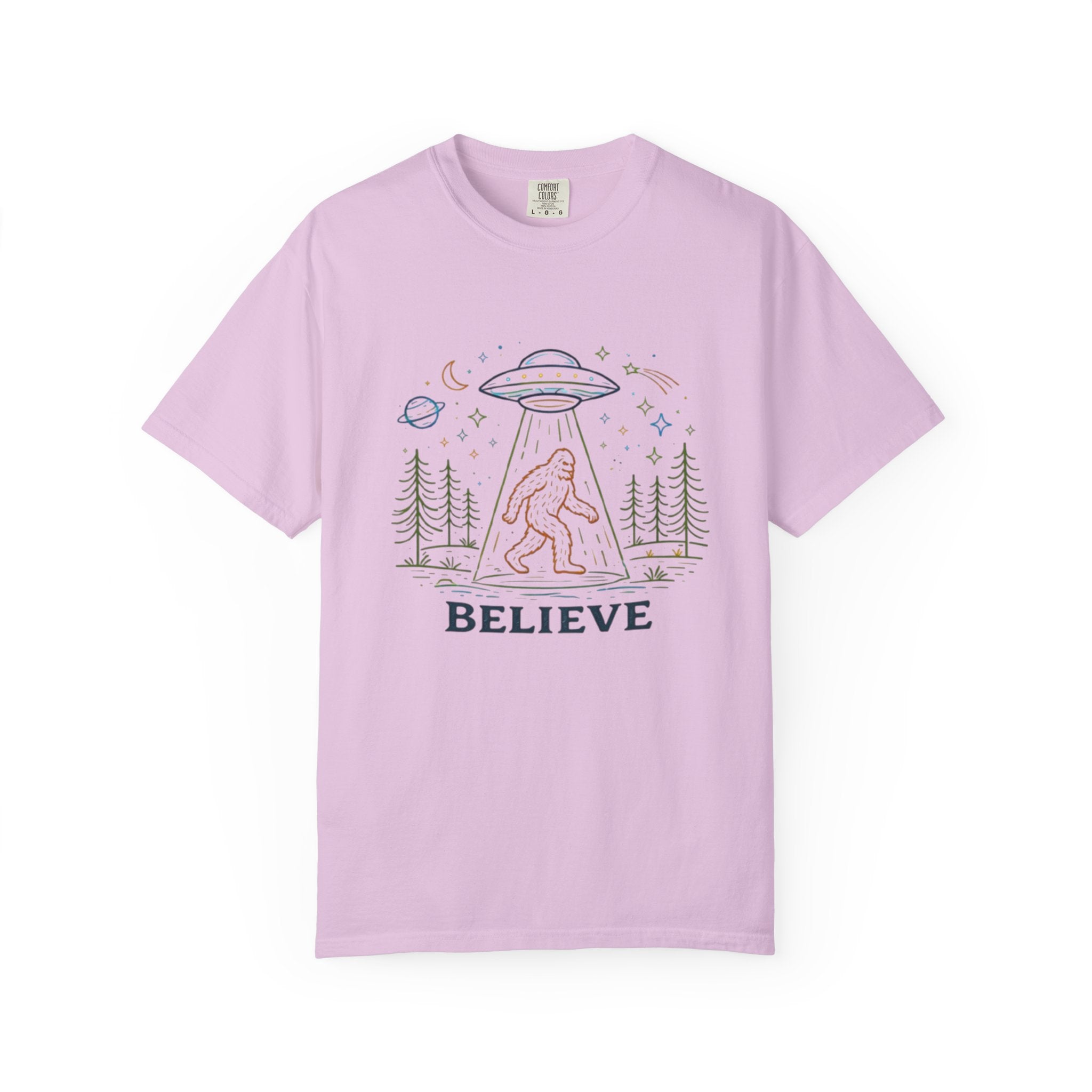 Believe Sasquatch UFO T-Shirt