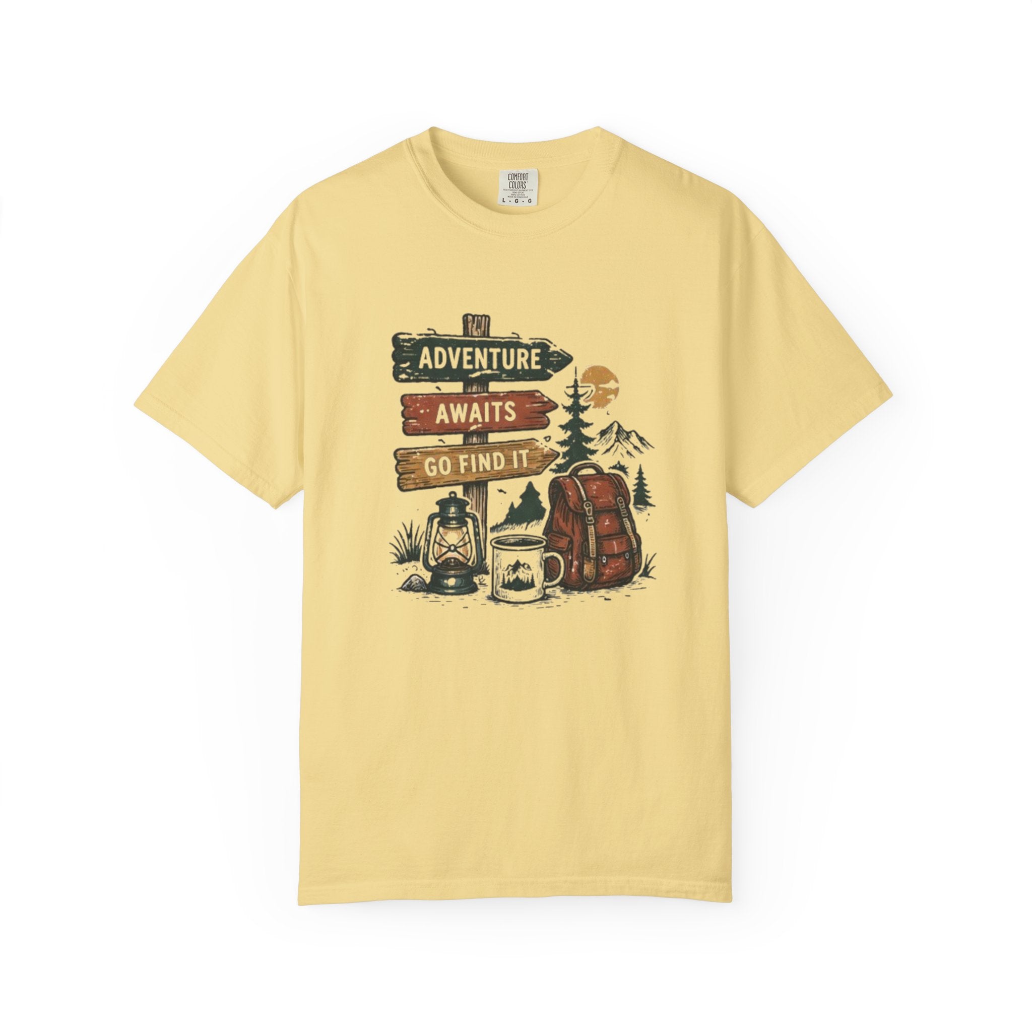 Adventure Awaits Camping T-Shirt | Go Find It Graphic Tee