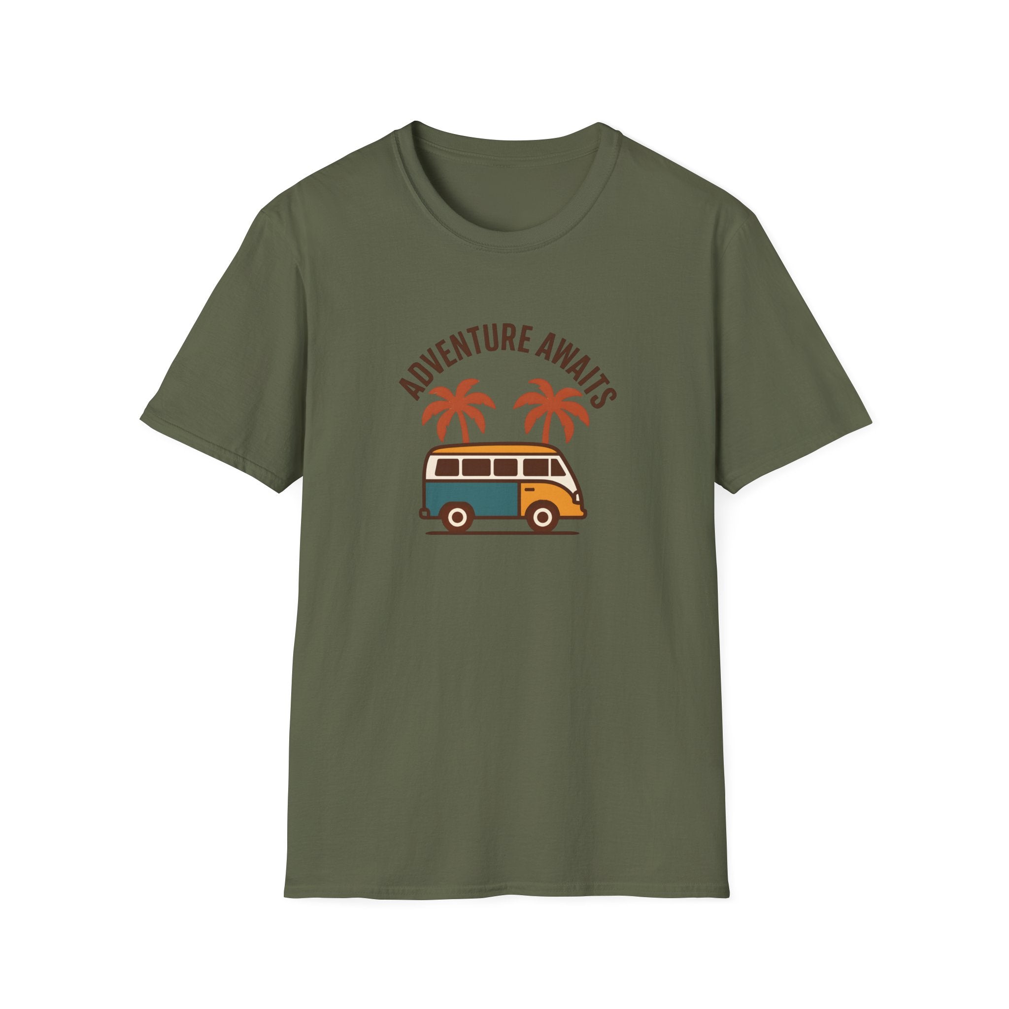 Adventure Awaits Van T-Shirt | Travel Camper Graphic Tee