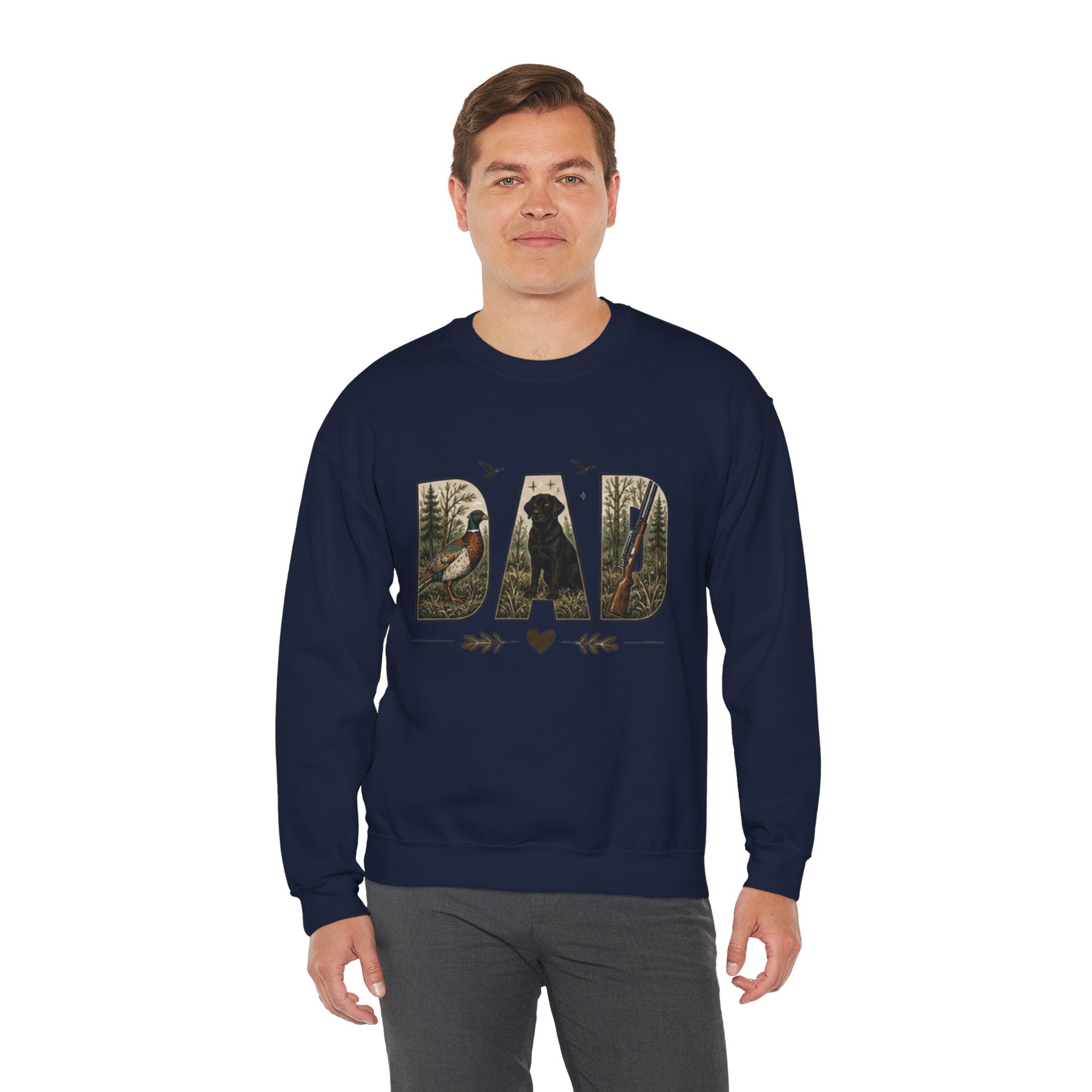 Dad Woodland Hunting Crewneck Sweatshirt | Fathers Day Gift