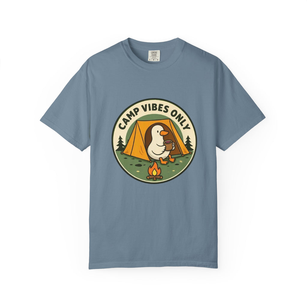 Camp Vibes Only T-Shirt | Cute Duck Camping Graphic Tee