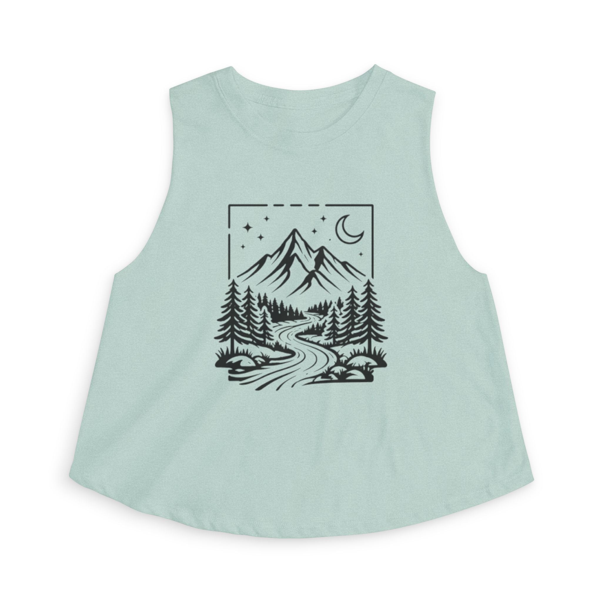 Mountain Night Crop Top | Women's Scenic Adventure Tank
