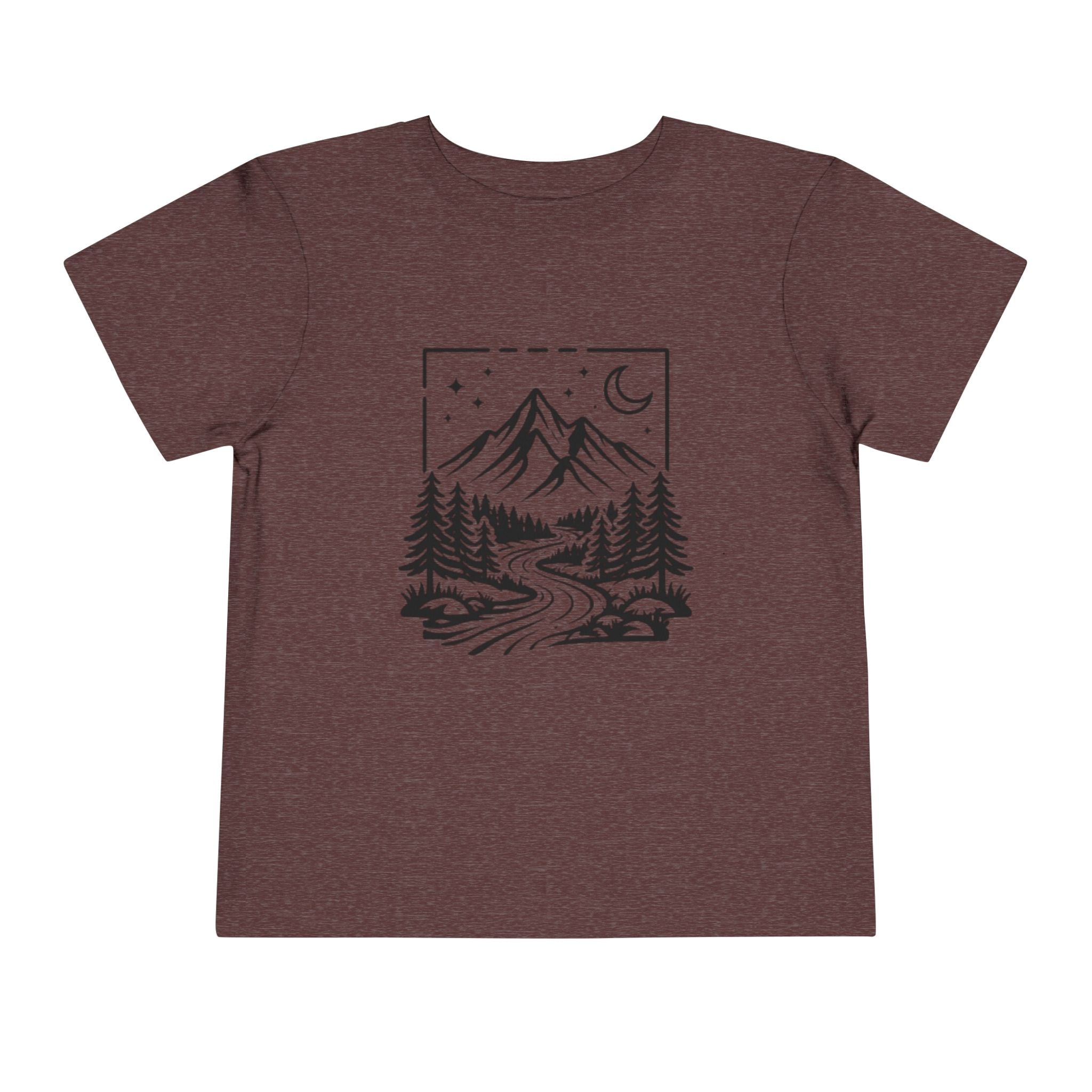 Toddler Tee | Moonlit Mountain Adventure Graphic