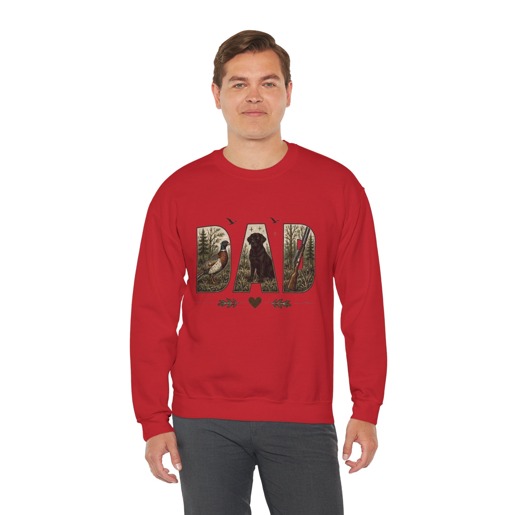Dad Woodland Hunting Crewneck Sweatshirt | Fathers Day Gift