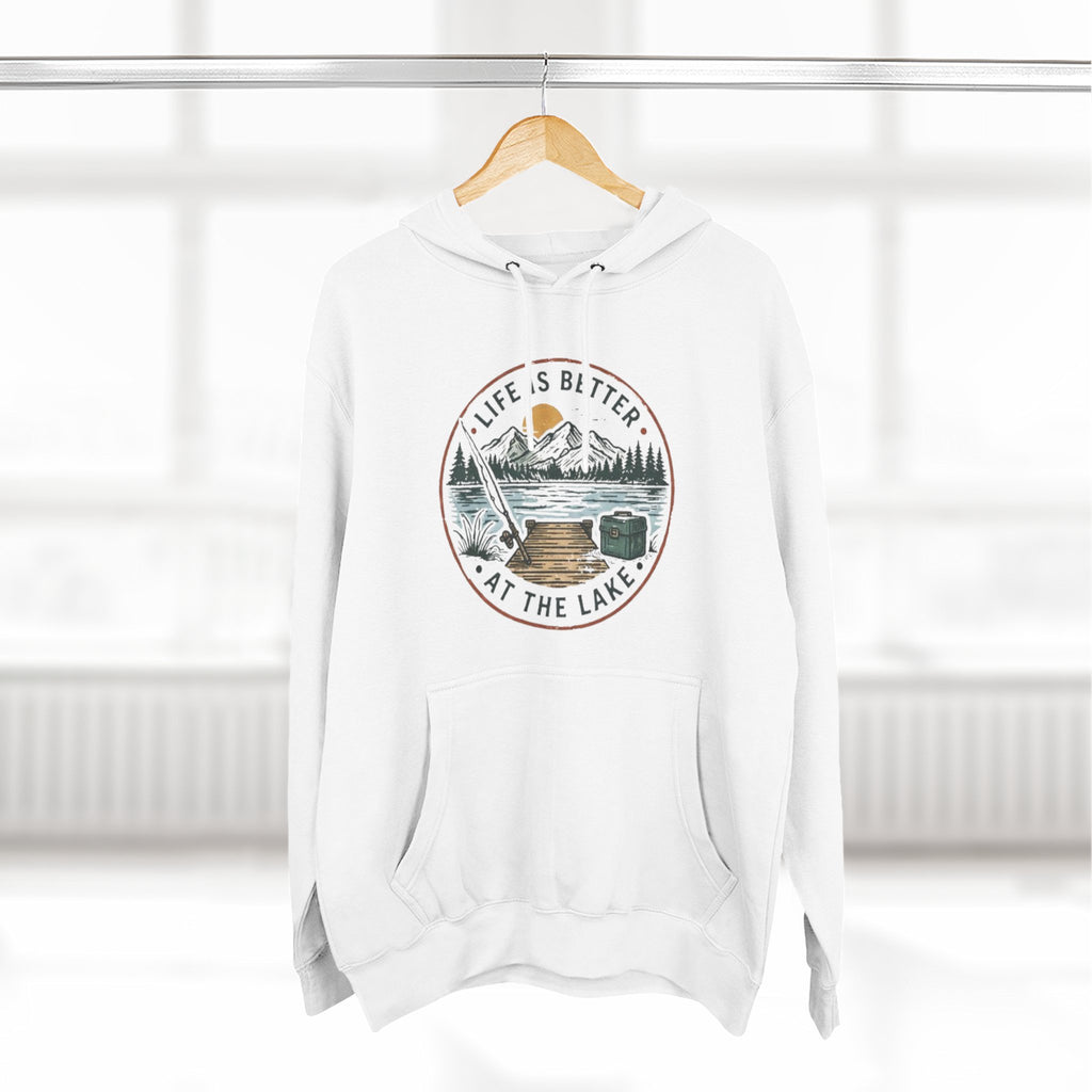 Lake Life Hoodie | "Life Is Better At The Lake" Nature Graphic Pullover