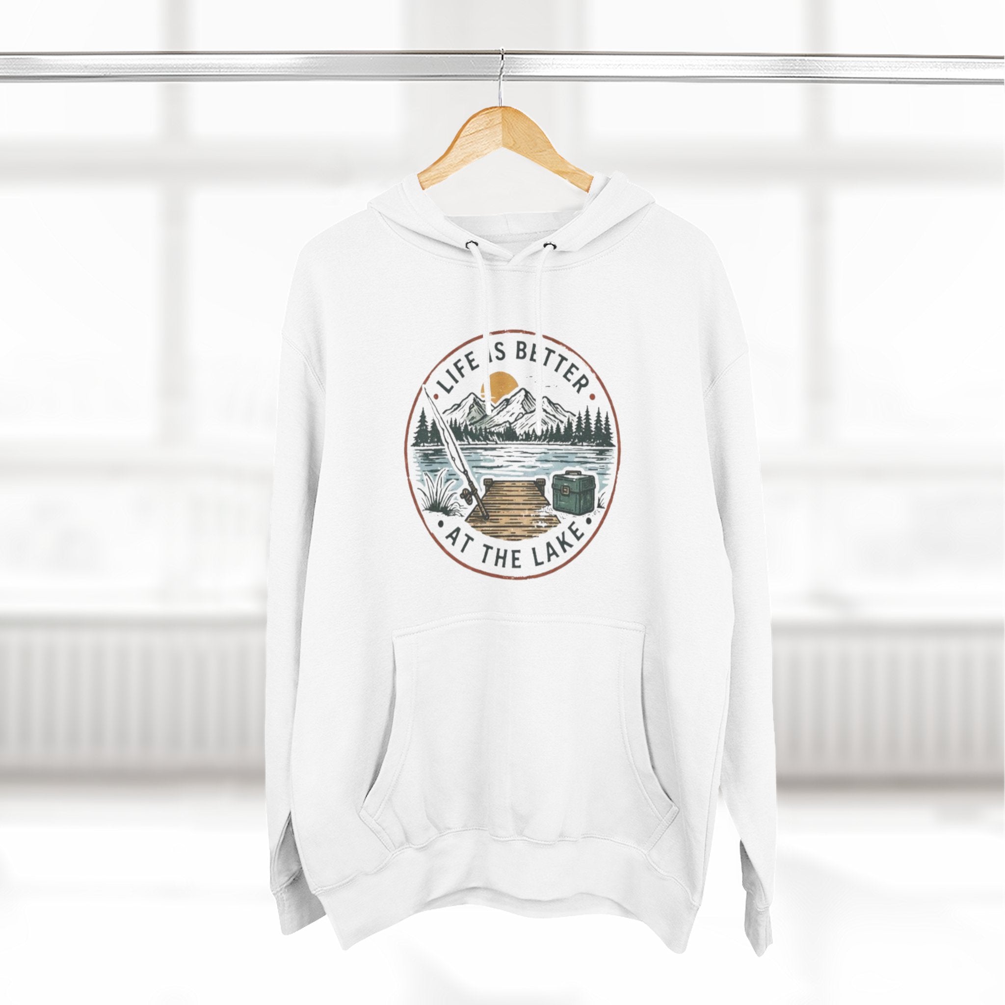 Lake Life Hoodie | "Life Is Better At The Lake" Nature Graphic Pullover