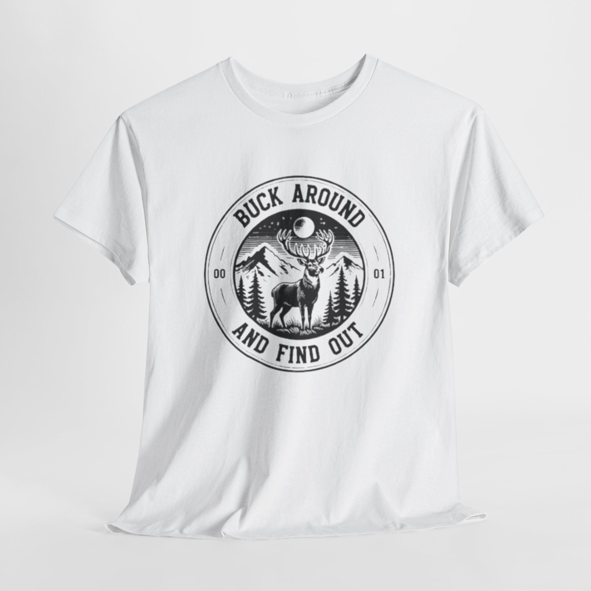 Buck Around And Find Out T‑Shirt | Vintage Deer Mountain Graphic Tee