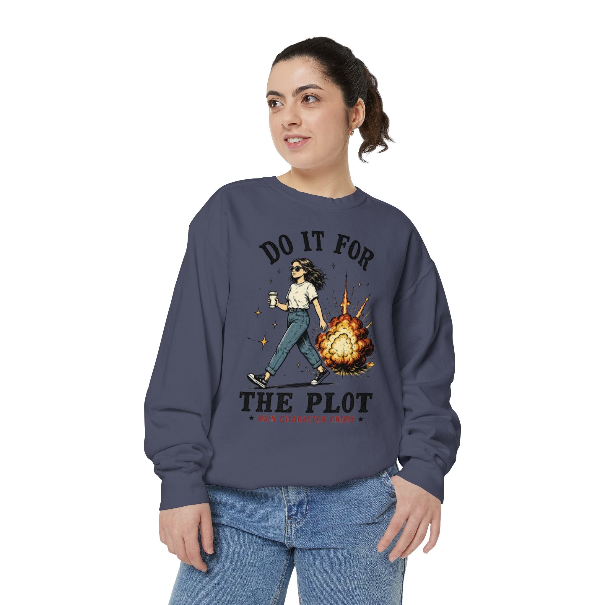 Do It For The Plot Sweatshirt | Literary Aesthetic Crewneck