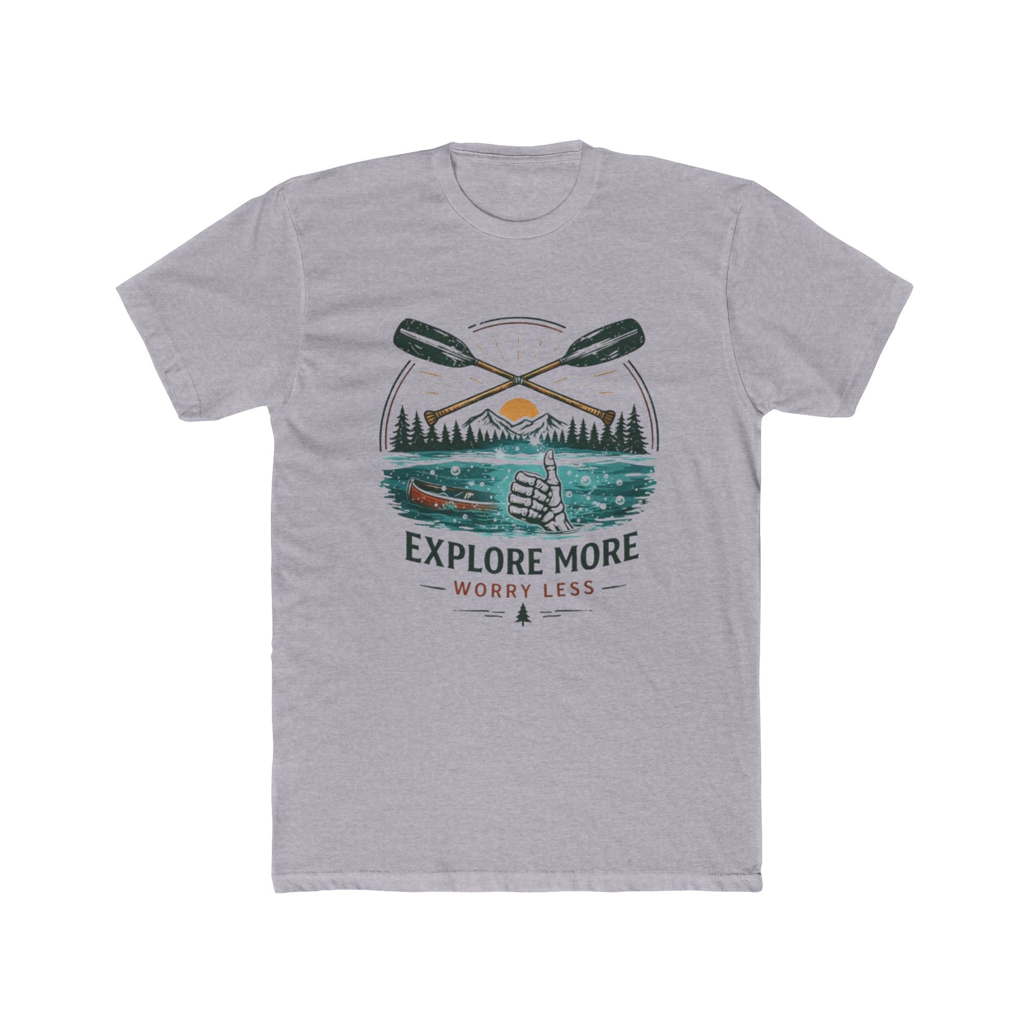 Explore More Worry Less T-Shirt | Outdoor Adventure Graphic Tee