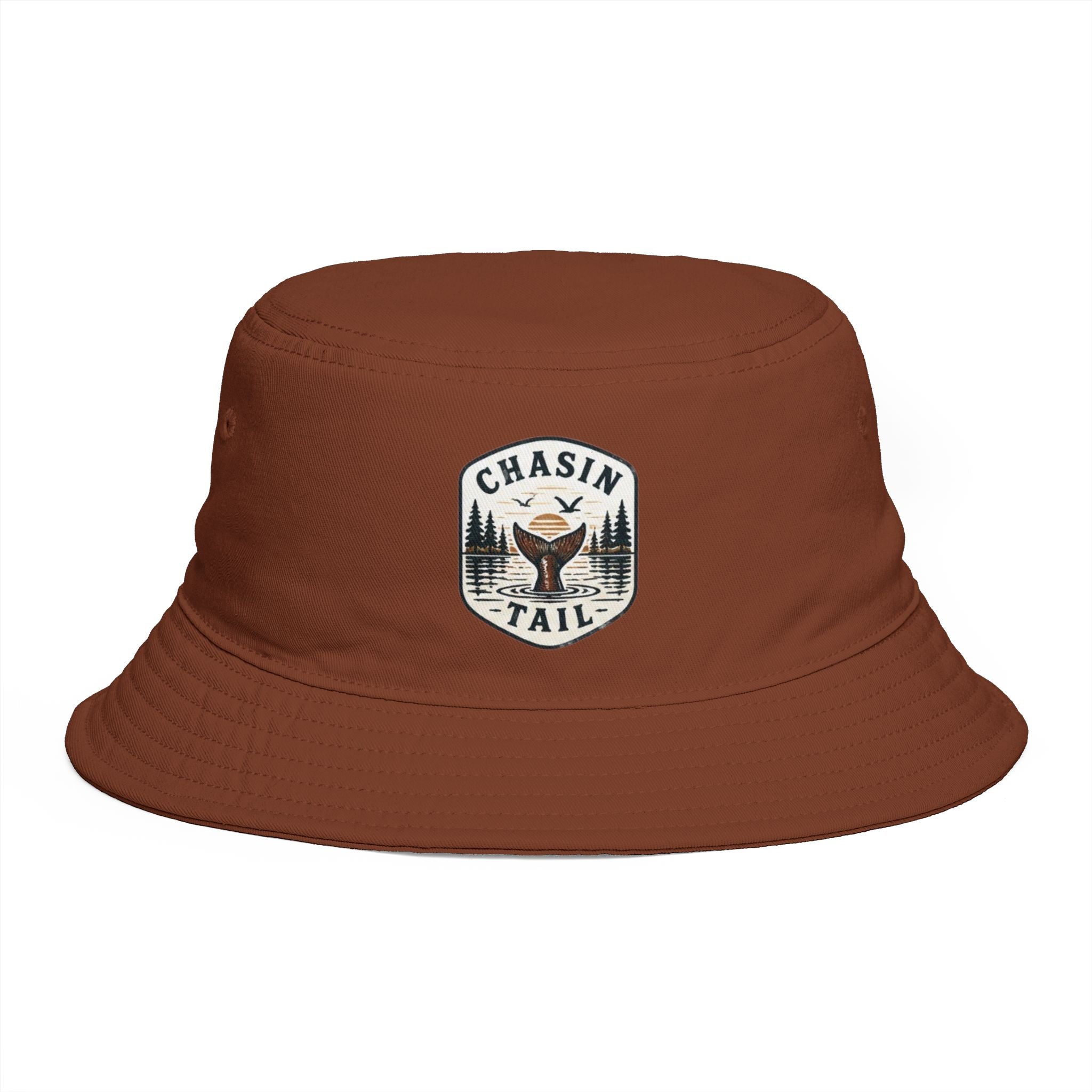 Chasin Tail Hunting Bucket Hat | Rustic Outdoorsman Fish & Duck Patch