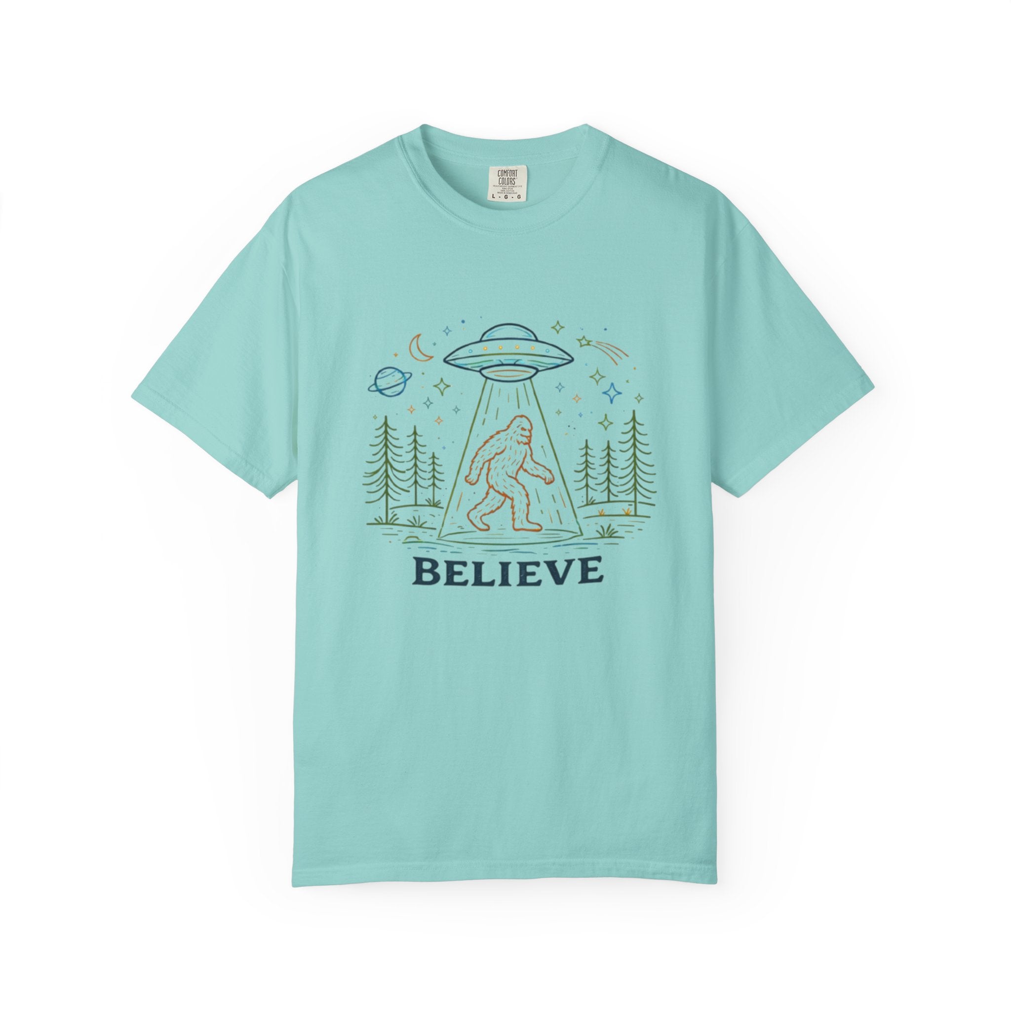 Believe Sasquatch UFO T-Shirt