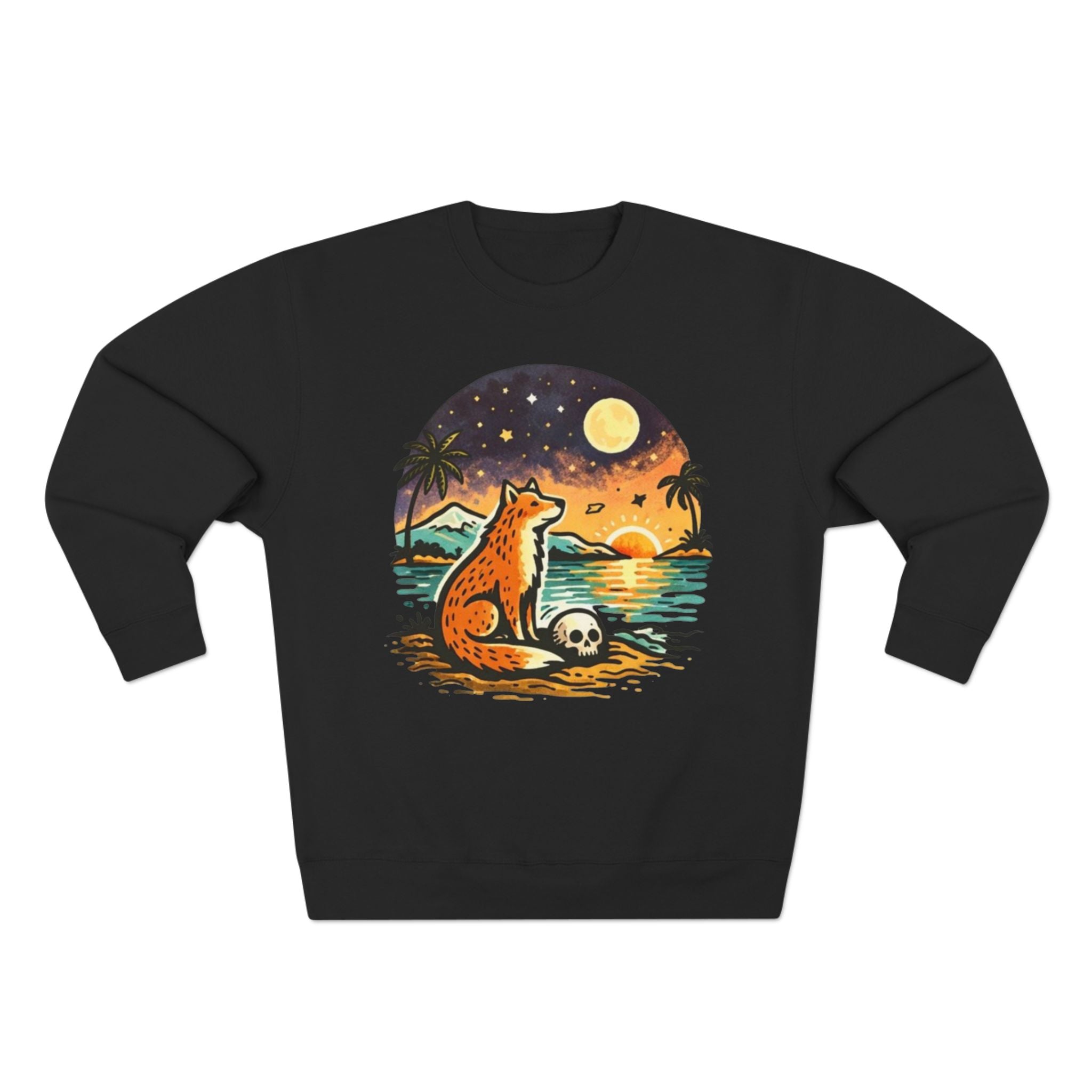 Sunset Cheetah Beach Sweatshirt