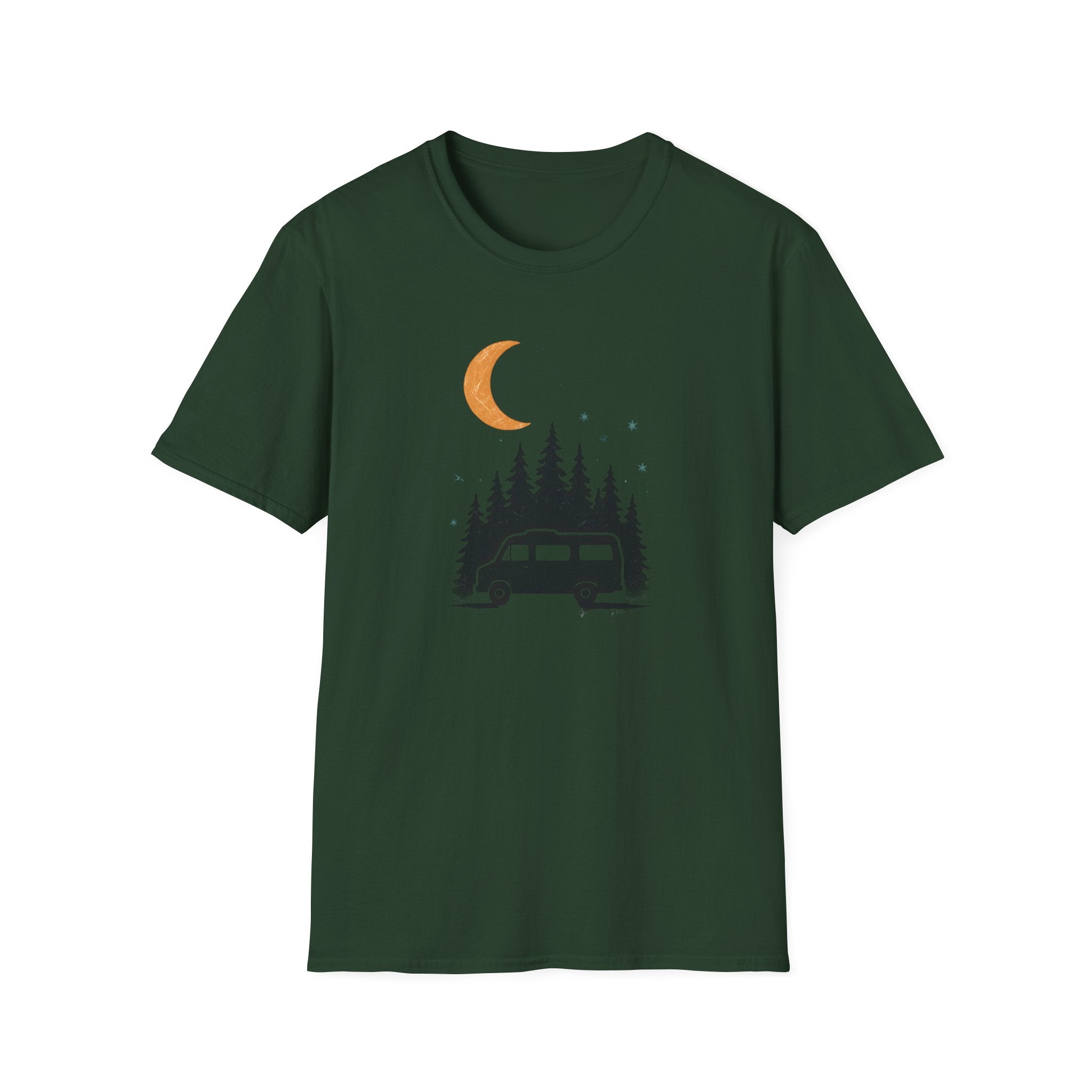 Moonlit Forest Camper T-Shirt | Moonlit Forest Camping Tee