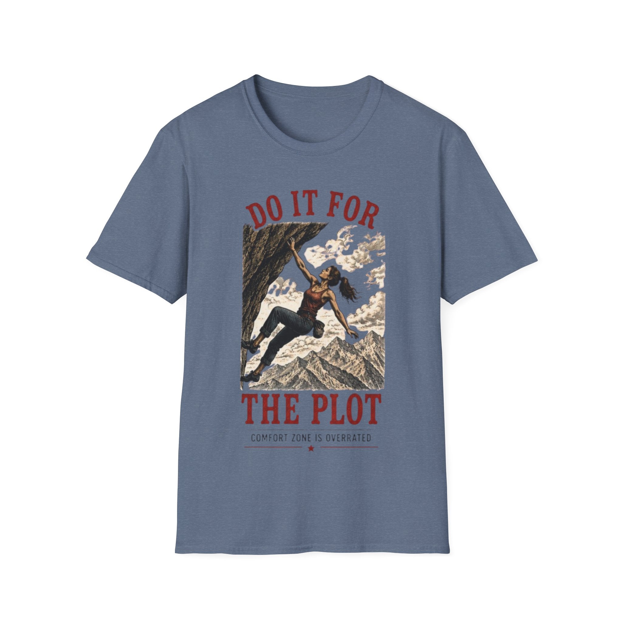 Do It For The Plot Graphic T-Shirt | Adventure Climber Vintage Design