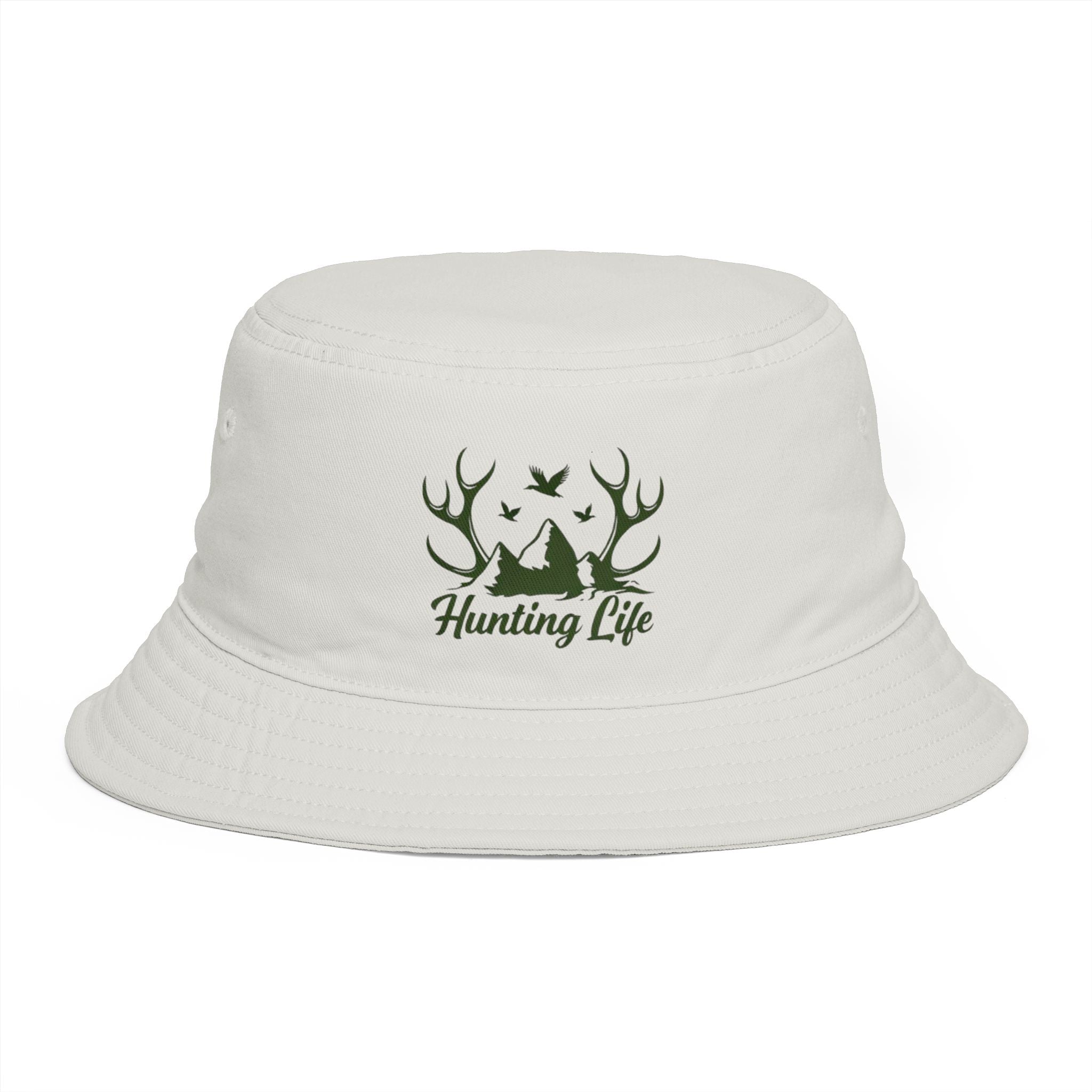 Hunting Life Bucket Hat | Brown Outdoor Fishermen & Hunter Sun Hat