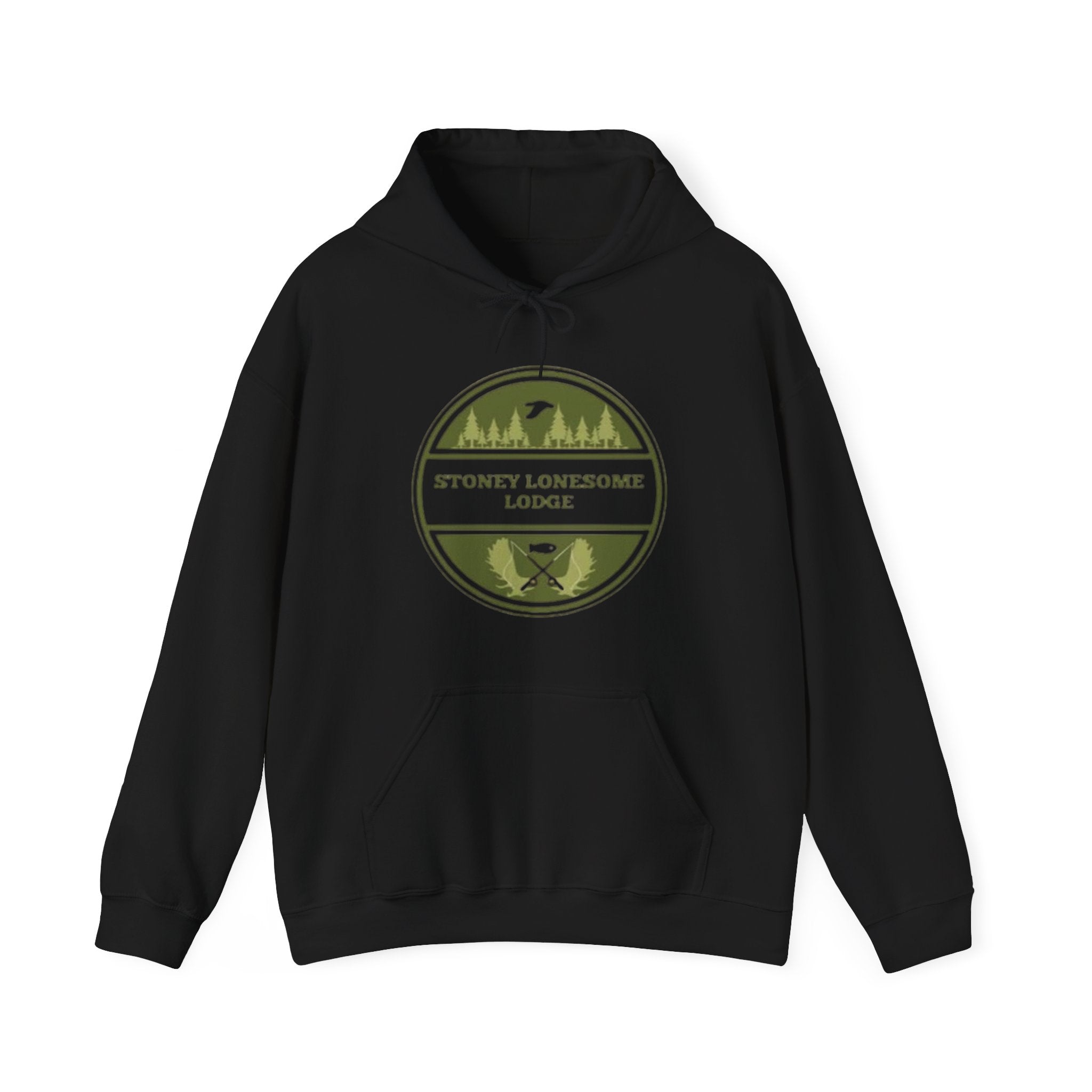 Stoney Lonesome Lodge Hoodie | Outdoor Cabin Campfire Pullover