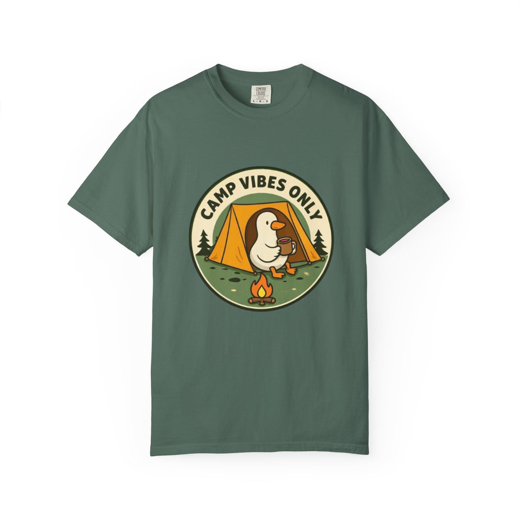 Camp Vibes Only T-Shirt | Cute Duck Camping Graphic Tee