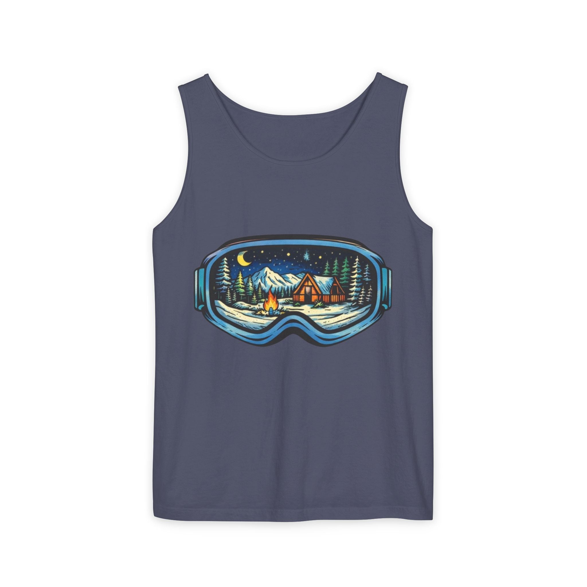 Tank Top | Ski Goggle Winter Cabin Graphic