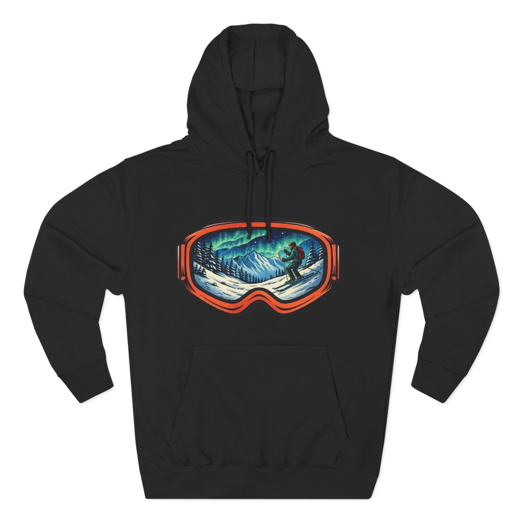 Ski Snowboard Goggles Graphic Hoodie — Mountain Rider Winter Pullover