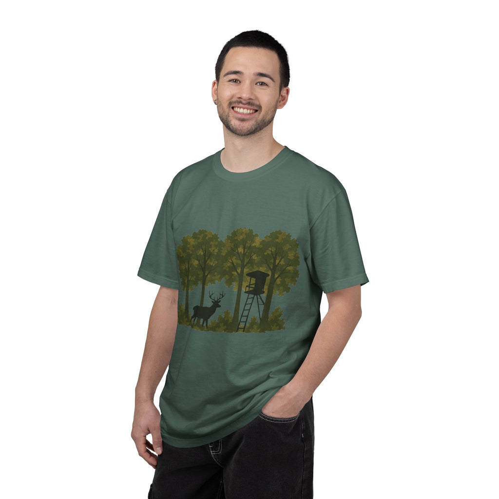 Deer Stand Forest T-Shirt | Hunting Silhouette Tee