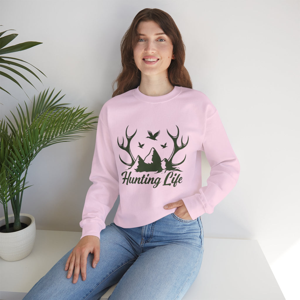 Hunting Life Sweatshirt | Outdoor Antler & Duck Hunt Crewneck