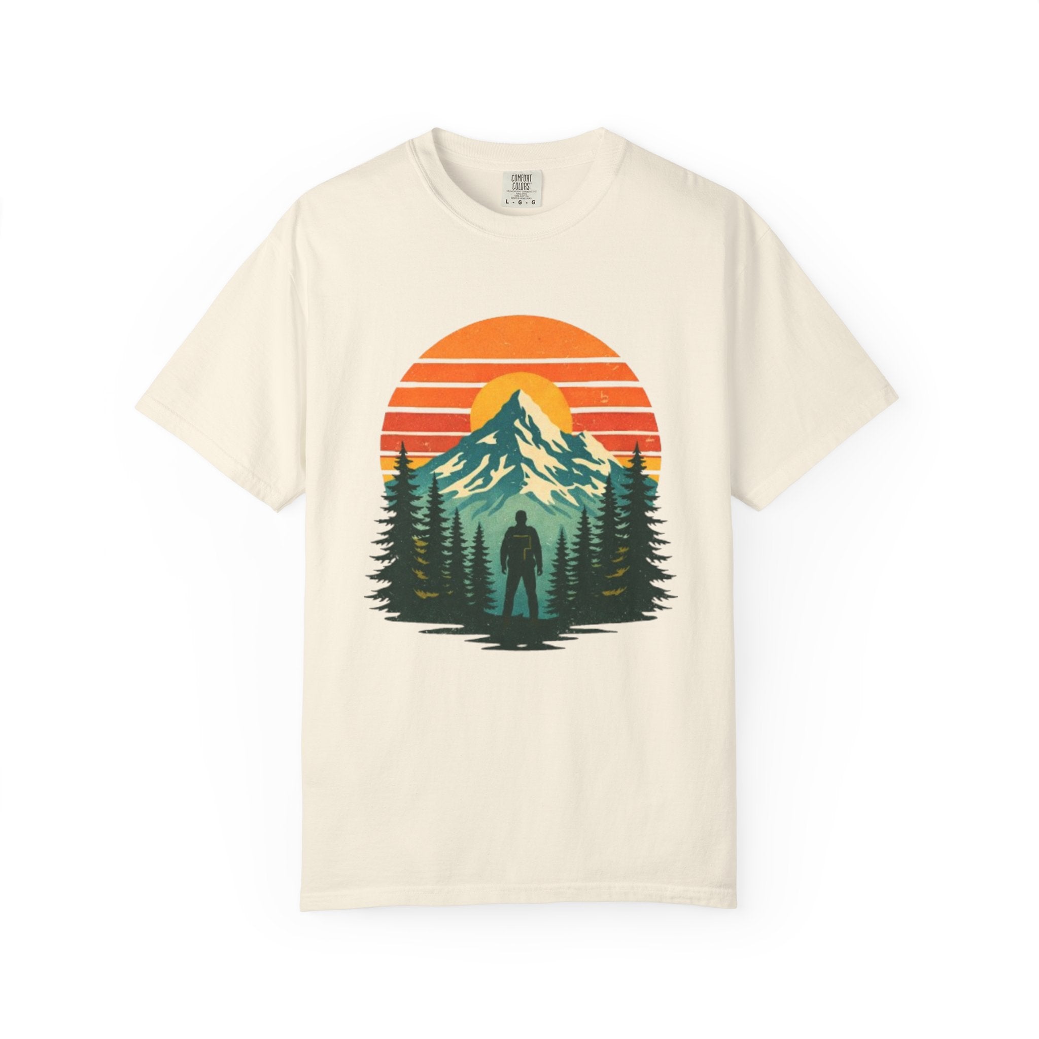 Retro Mountainscape Hiker T-Shirt