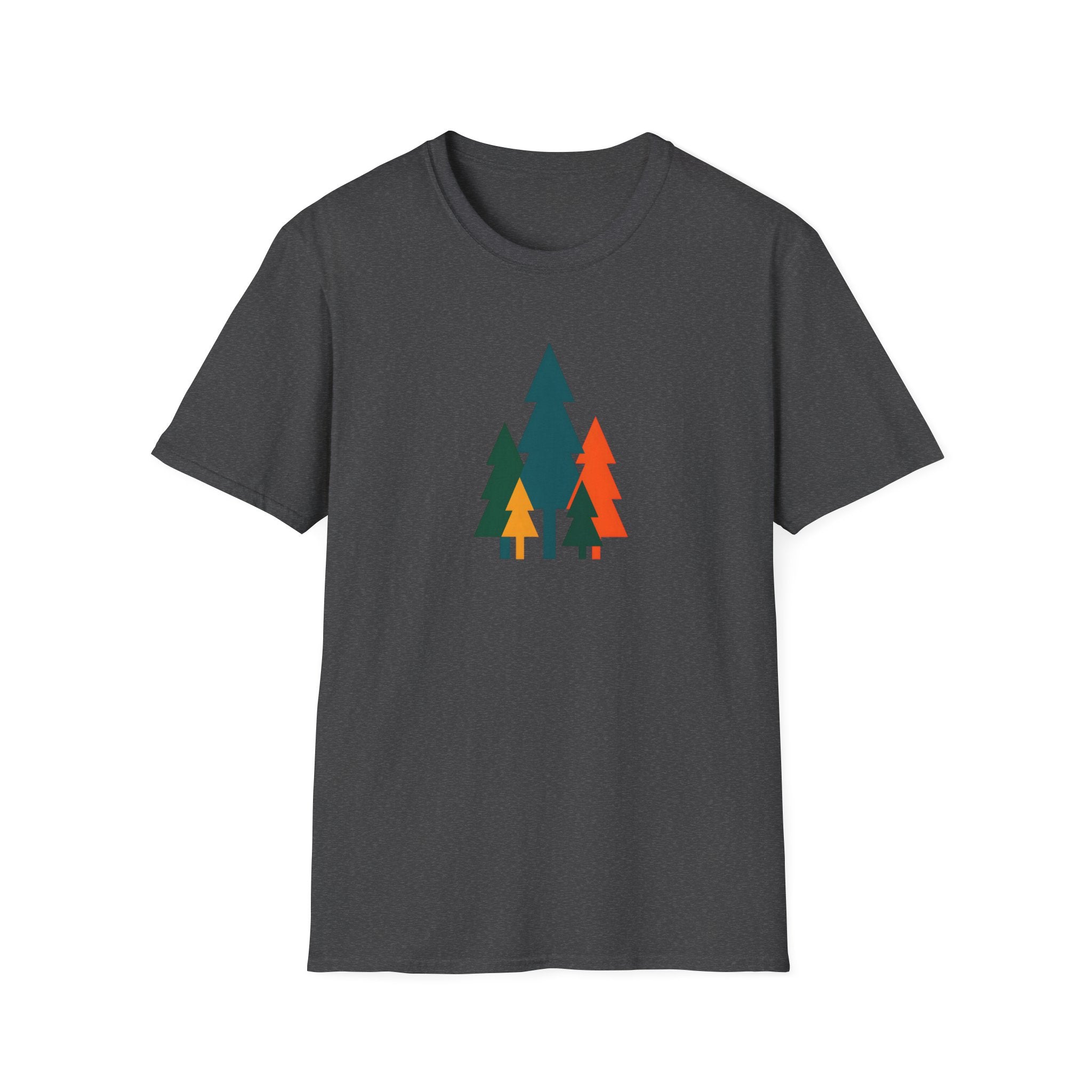 Colorful Pine Trees T-Shirt | Vibrant Forest Graphic Tee
