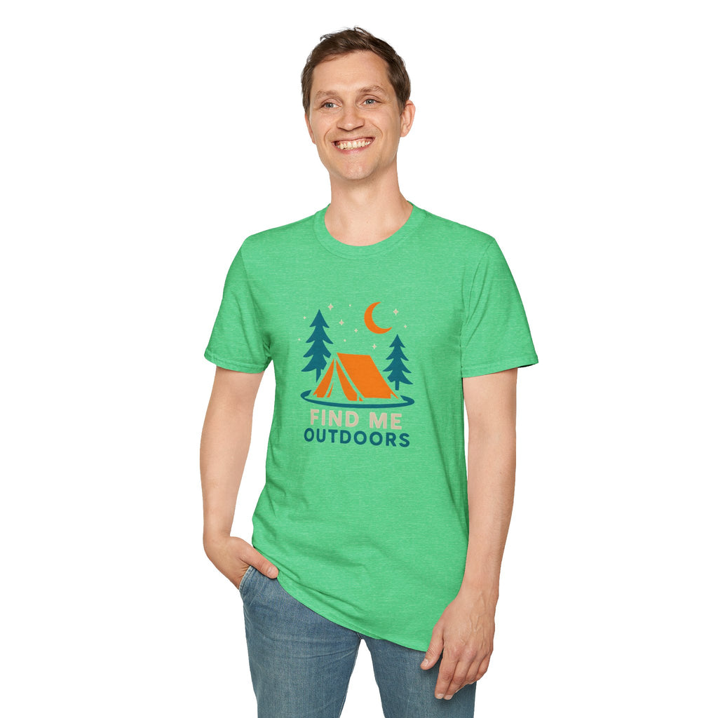 Night Camping Scene T-Shirt | Mountain Campfire Graphic Tee