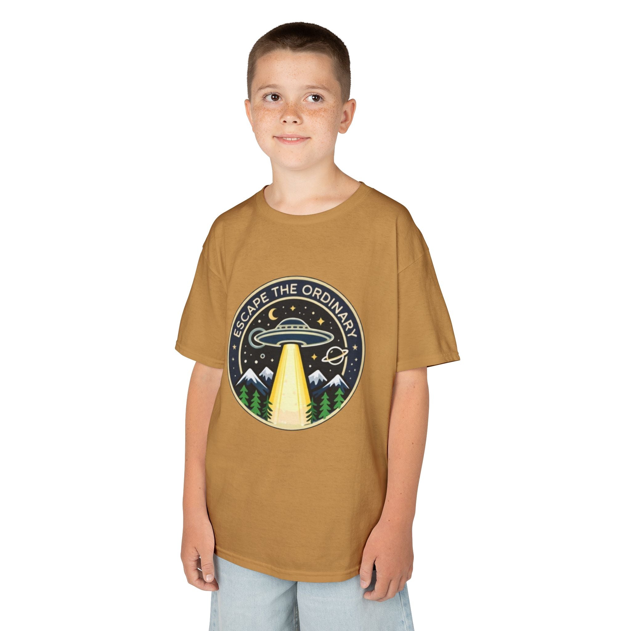 Kids T-Shirt | Escape the Ordinary UFO Adventure Graphic