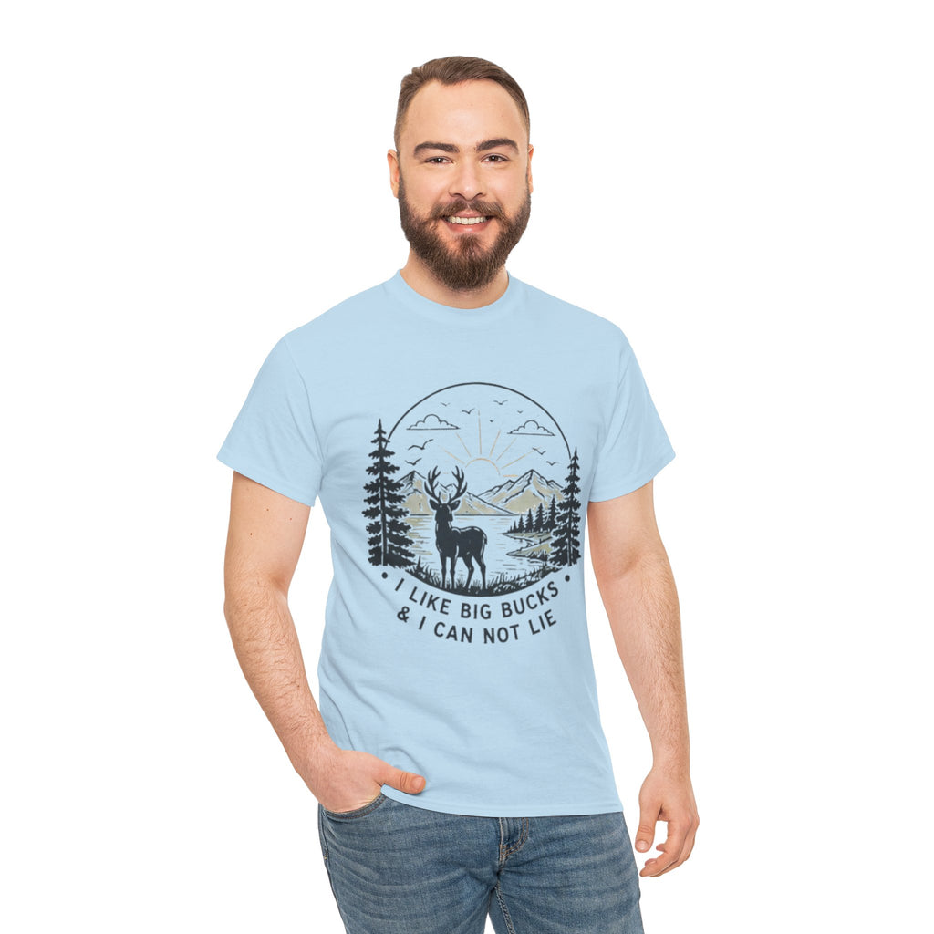 Hunting T-Shirt | "I Like Big Bucks And I Cannot Lie" Graphic Tee