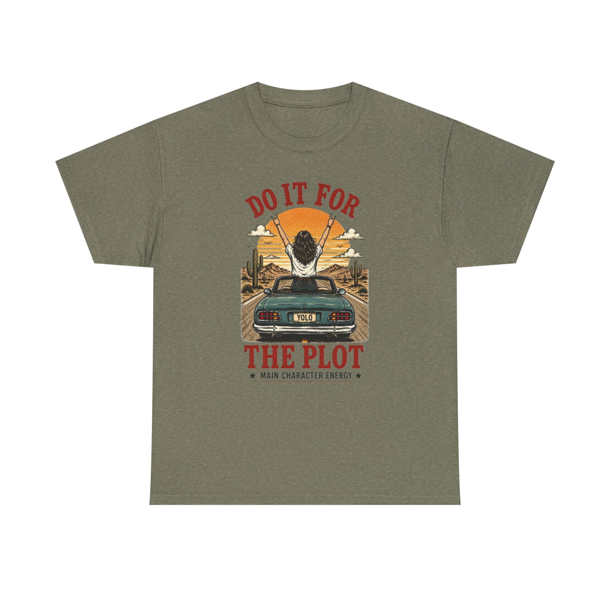 Do It For The Plot Tee | Retro Main Character Energy Graphic T-Shirt